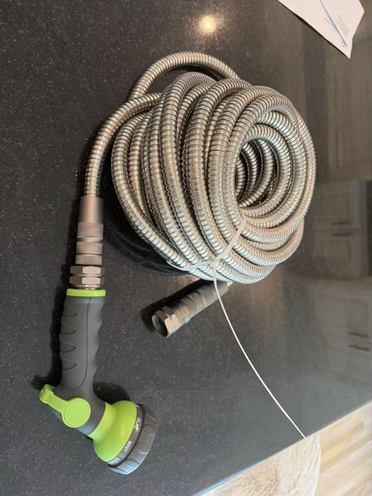 100 FT Stainless Steel Garden Hose – Long Reach 100FT Metal Water Hose customer photo 1
