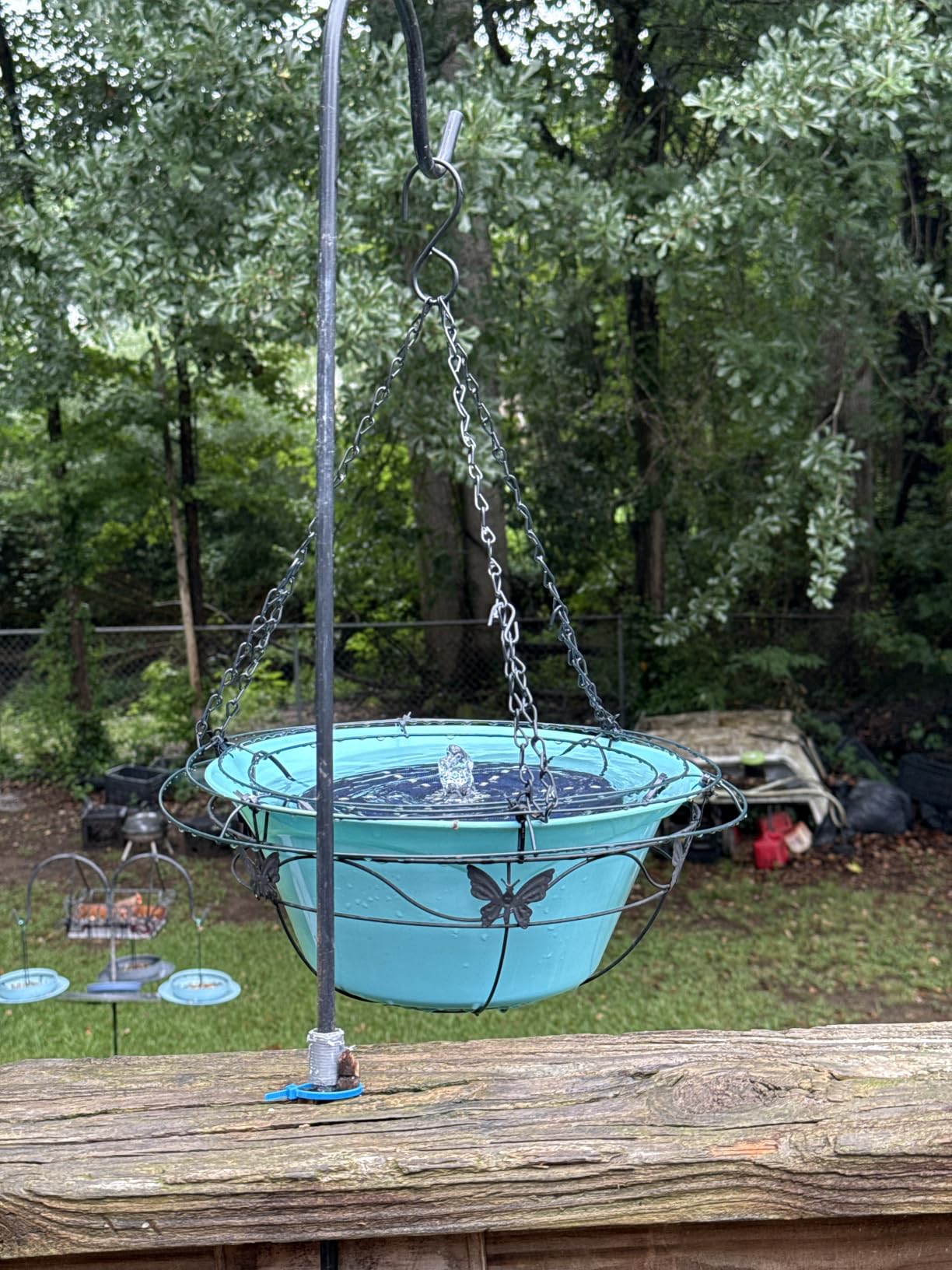 Solar Bird Bath Fountains Upgraded, 4W Solar Powered Water Fountain Pump with 4000 Battery, 7 Nozzles & 4 Fixers, Colorful LED Lights for Garden, Swimming Pool, Pond, Fish Tank and Outdoor customer photo 2
