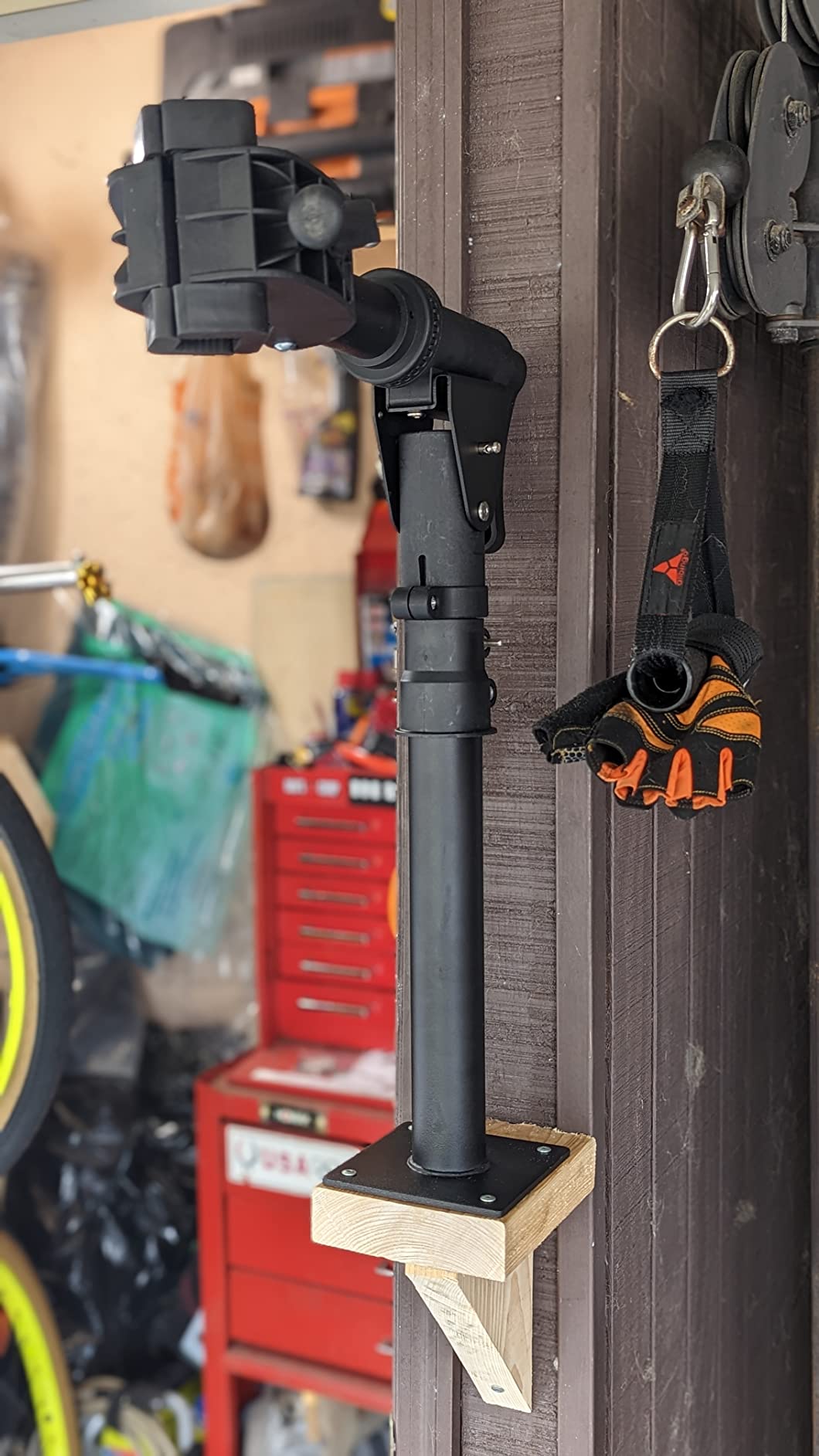 CHEPARK Bike Repair Stand (Max 88lbs) - Bench Mount Bike Workstand - E Bike Repair Stand Shop Home Mechanics for Mountain Bike and Road Bike (Black-Bench) customer photo 2
