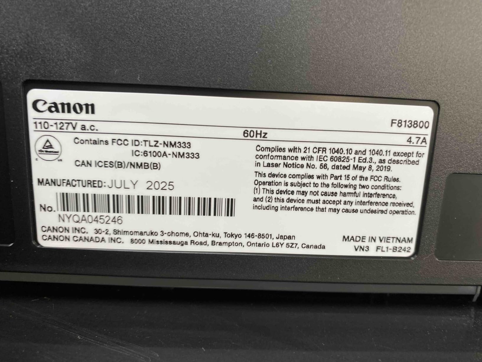 Canon imageCLASS LBP122dw - Wireless Monochrome Duplex Laser Printer customer photo 2