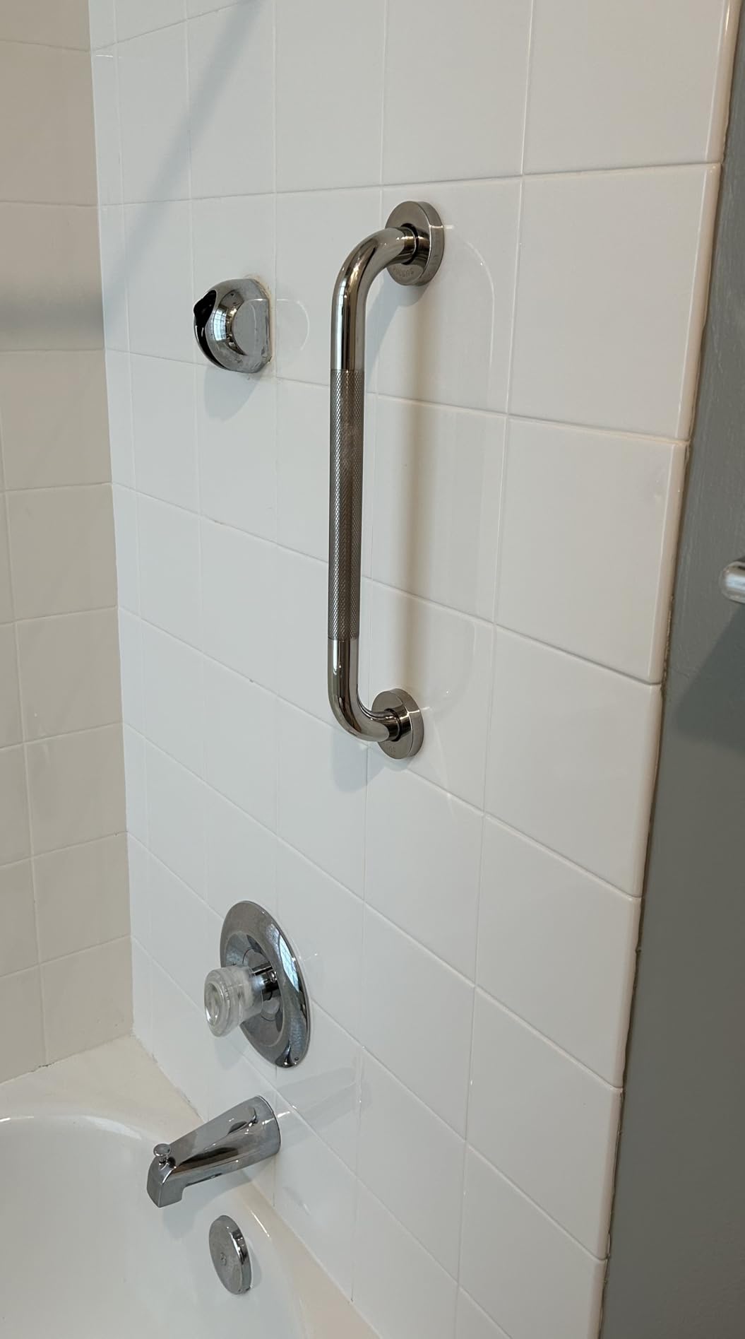 Grab Bars for Shower, 16 Inch Shower Handle, 2 Pack, Polished Nickel customer photo 2