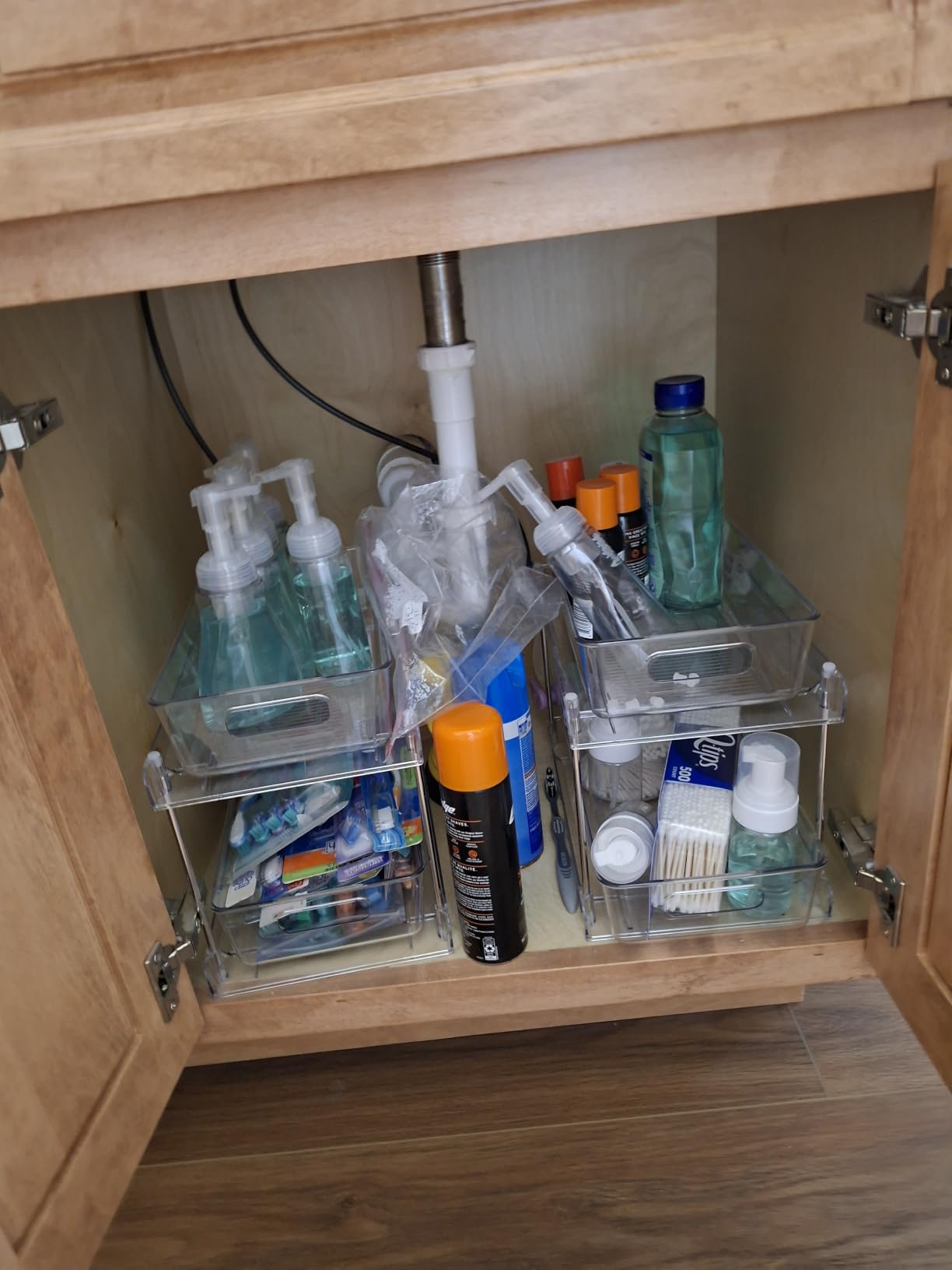 Vtopmart 4 Pack Pull Out Bathroom Under Sink Organizer (S-Standard) customer photo 1