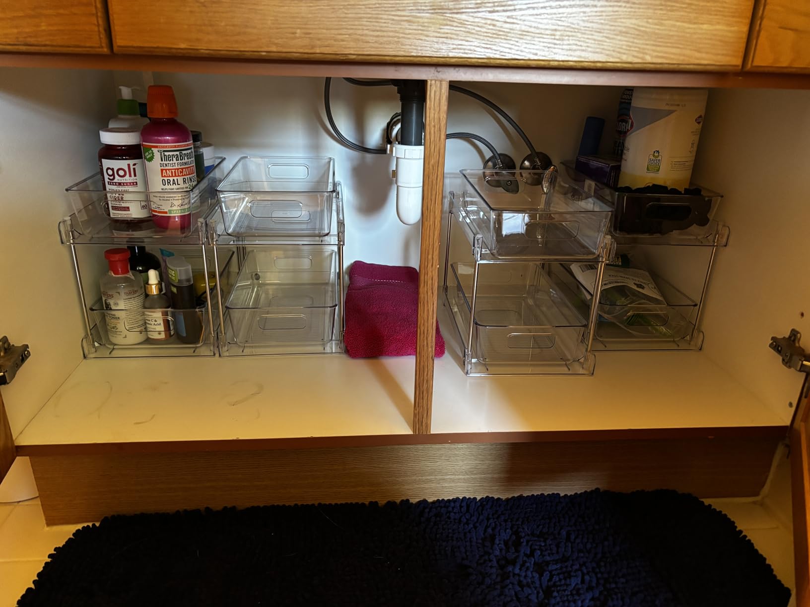 Vtopmart 4 Pack Pull Out Bathroom Under Sink Organizer (S-Standard) customer photo 2