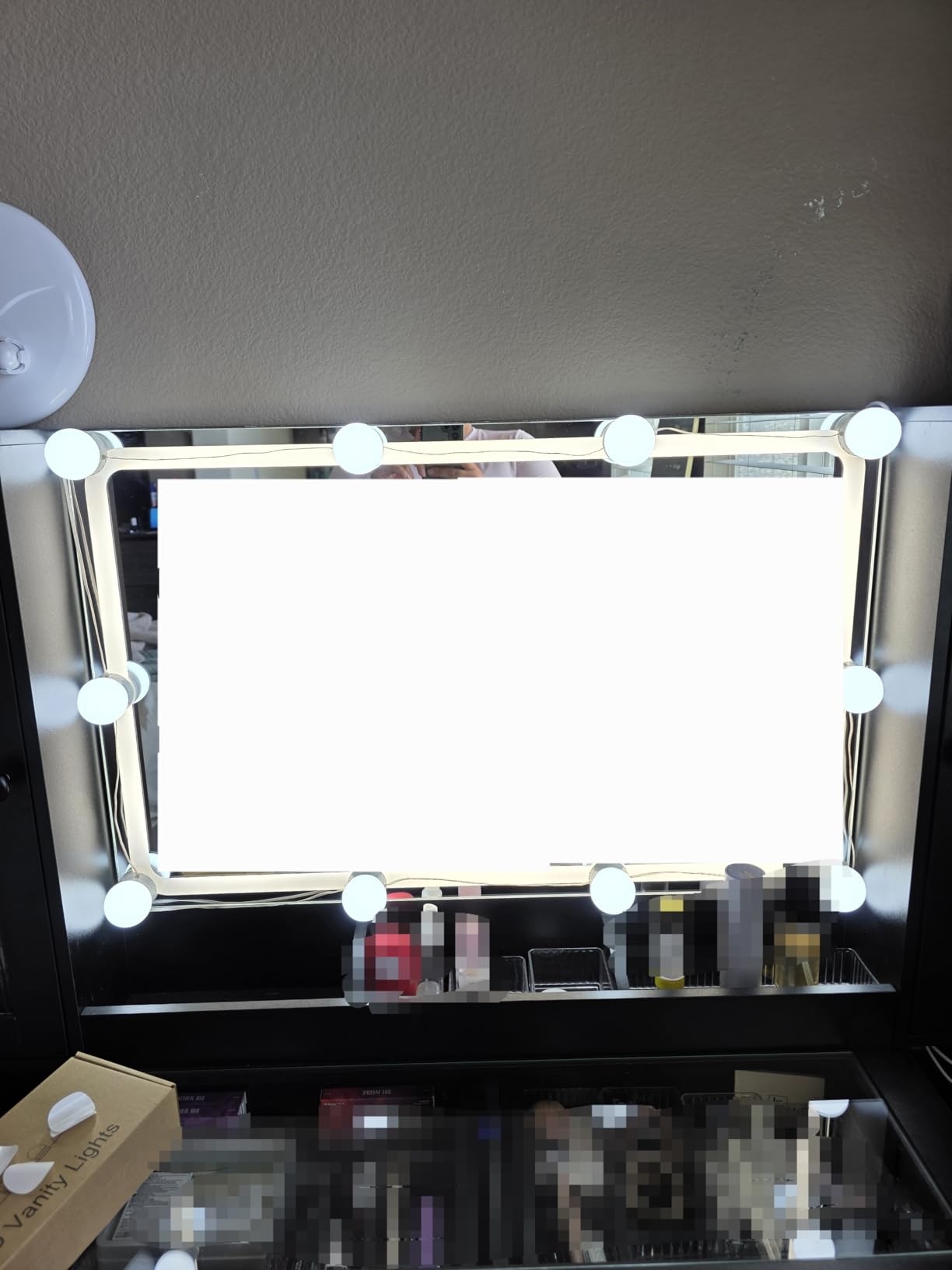 LED Vanity Lights For Mirror, Vanity Lights Stick on with 10 Dimmable Bulbs customer photo 2