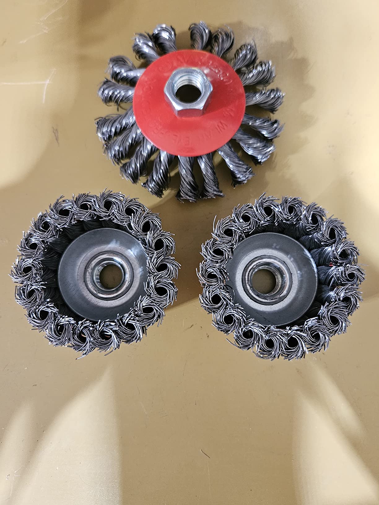 3 Pack Wire Wheel Brush for Angle Grinder, 5/8