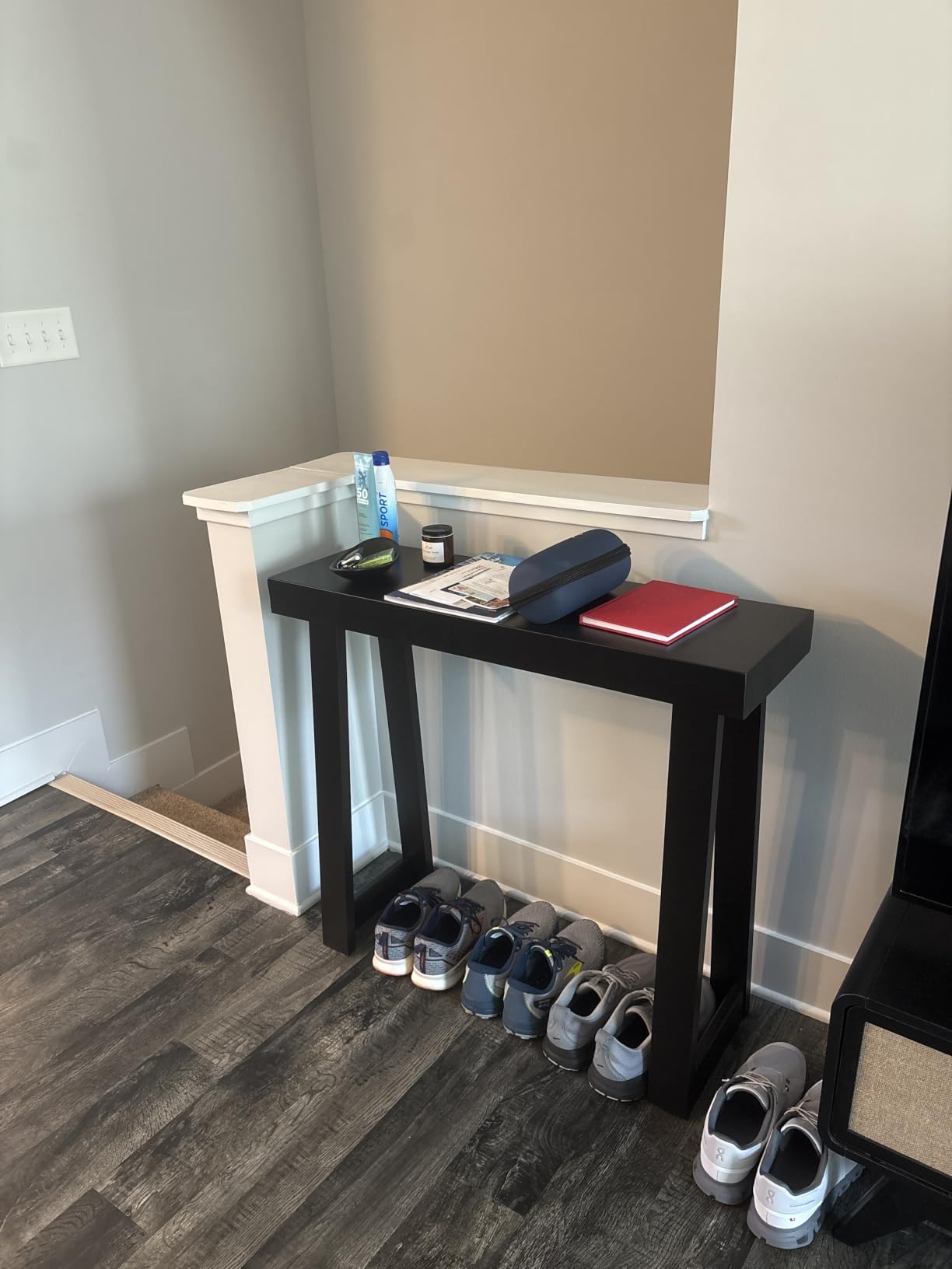 Plank+Beam Classic Console Table, 36 Inch, Pecan customer photo 2