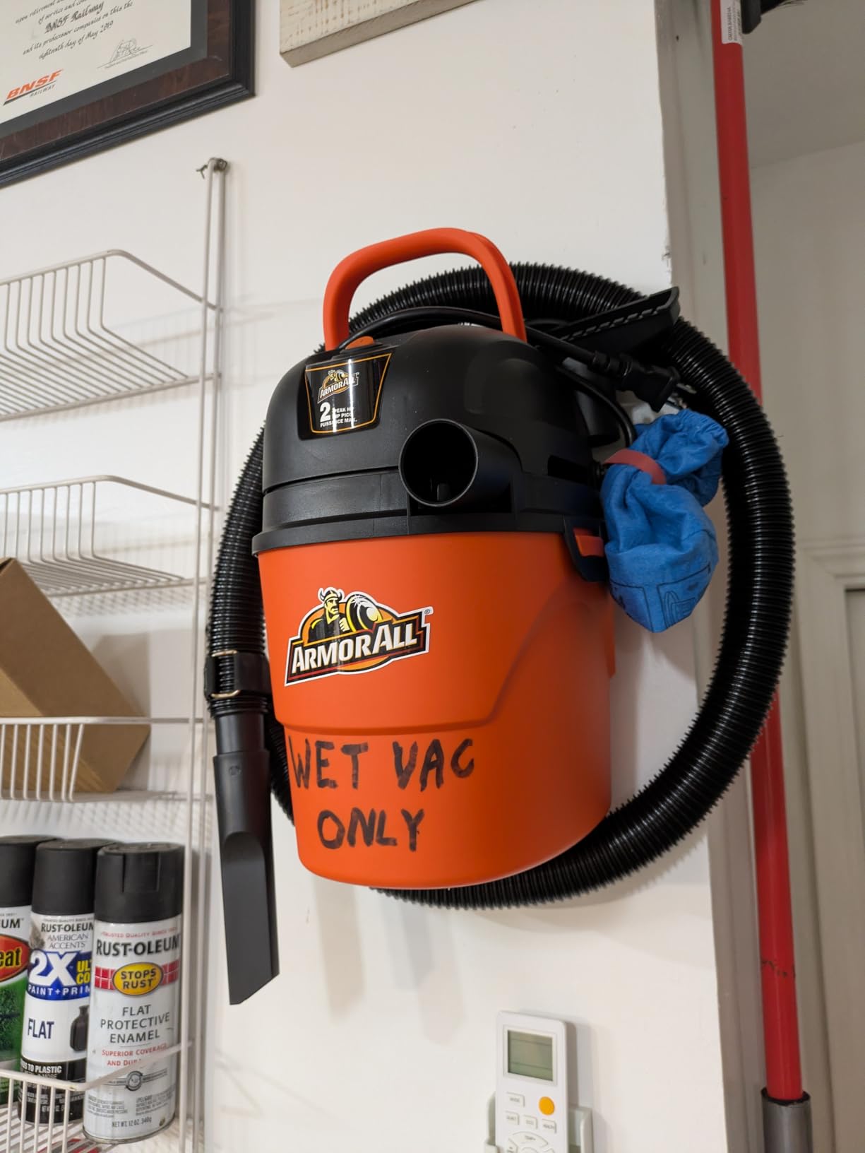 Armor All VO405P 0901 4 Gallon Wet/Dry Vac 2.0 Peak HP Shop Vacuum with Nozzles & Brush,Black/Orange customer photo 1