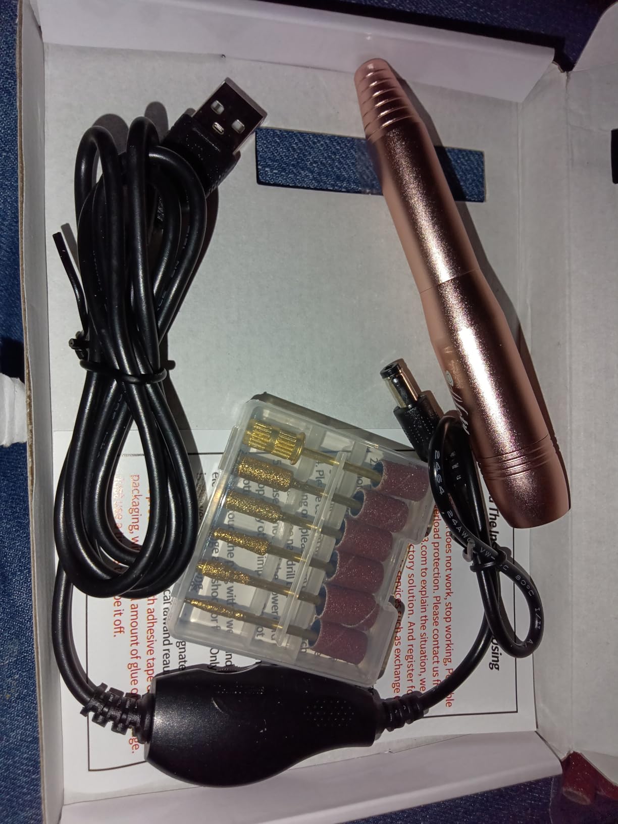 Alety Electric Nail Drill Kit, Electric Nail File for Acrylic Gel Nails customer photo 2
