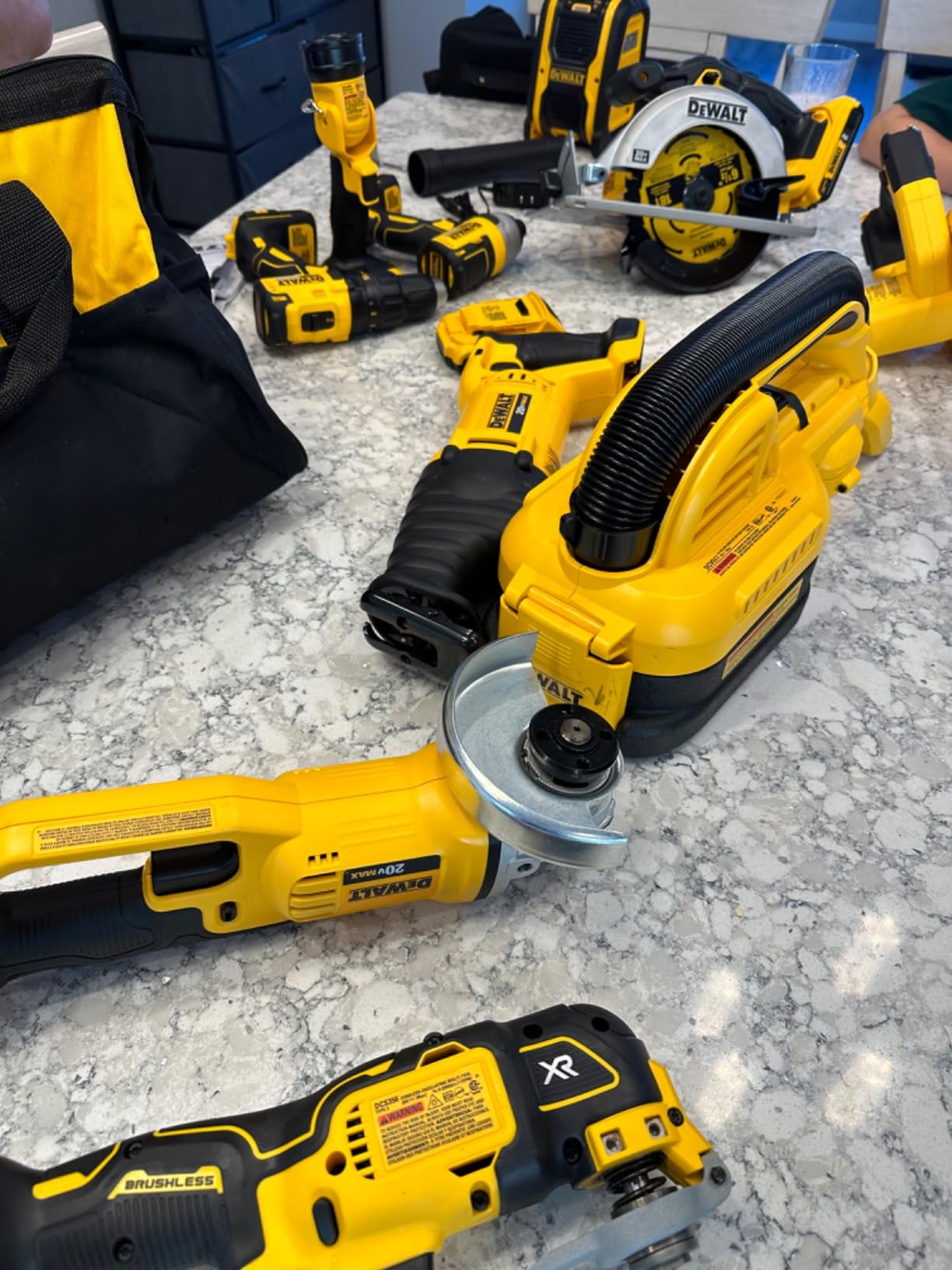 DEWALT 20V MAX Power Tool Combo Kit, 10 Tool Cordless Power Tool Set, 2 Batteries, Charger and 2 Bags Included, Dewalt Brushless Combo Kit (DCK1021D2) customer photo 1