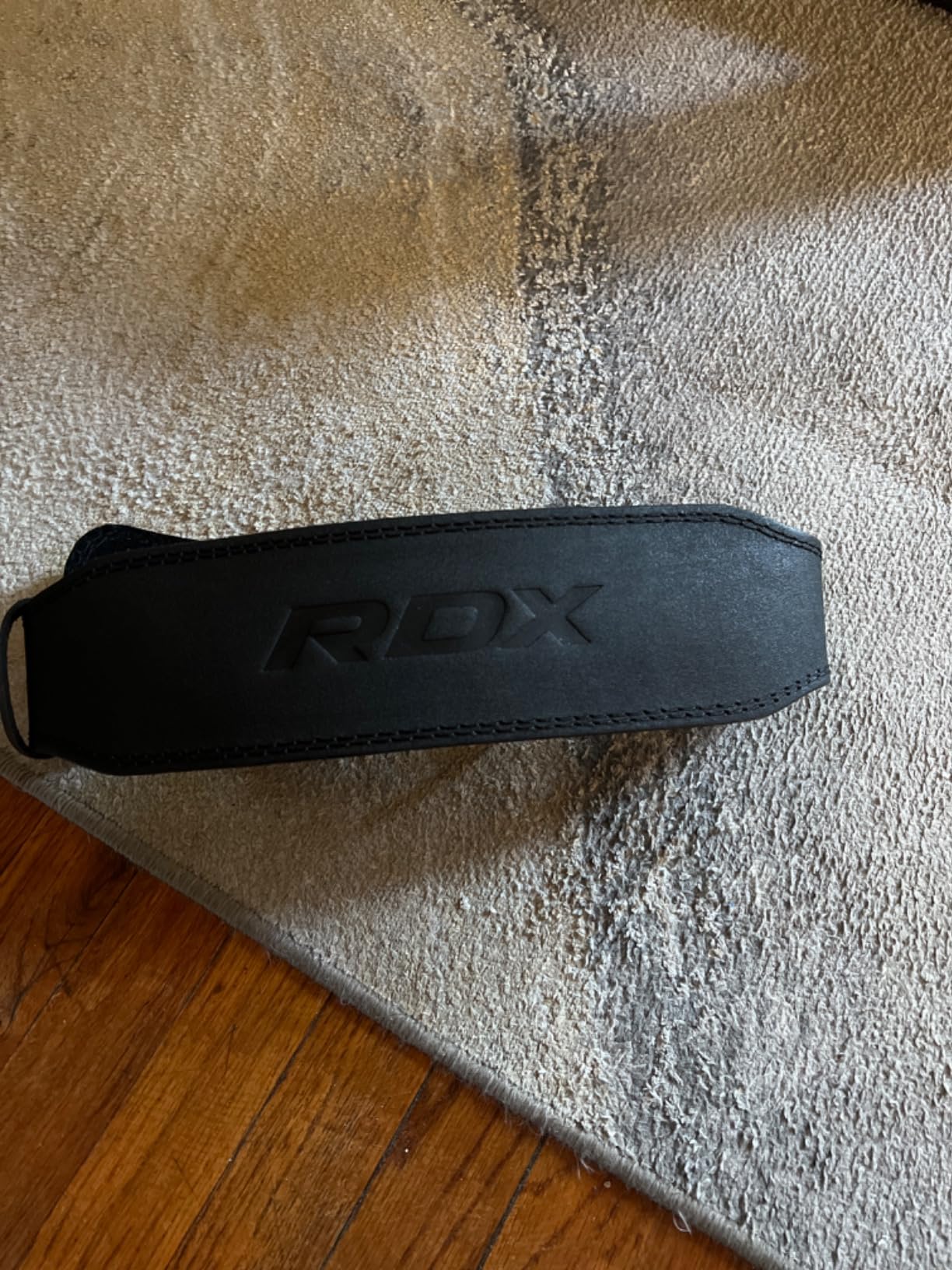 RDX Weight Lifting Belt Gym Fitness, Cowhide Leather, 4” 6” Padded Lumbar Back Support, 10 Adjustable Holes, Weightlifting Powerlifting Bodybuilding Deadlift Squat Workout Strength Training, Men Women customer photo 1