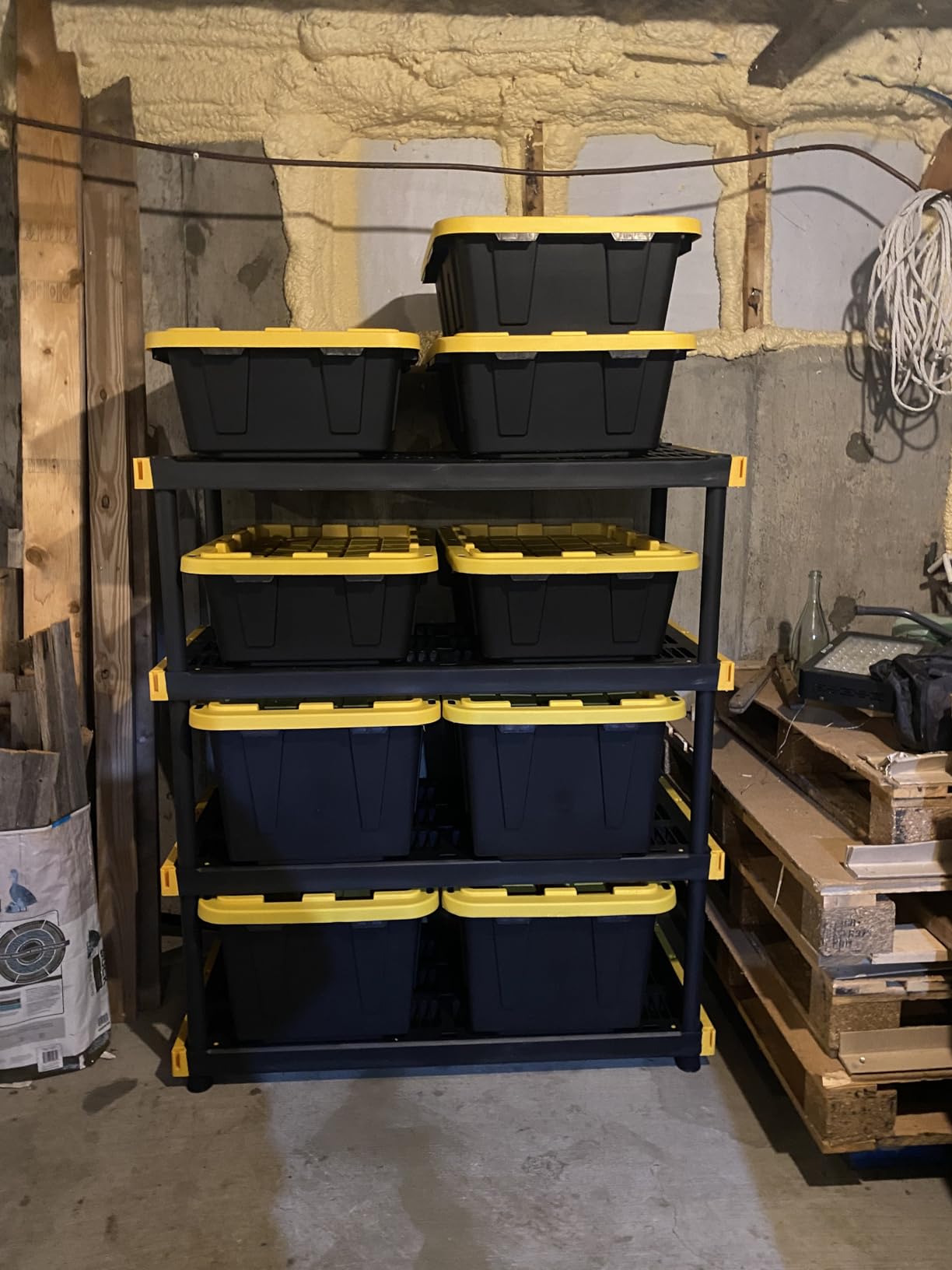 CX Heavy Duty 27-Gallon Stackable Plastic Storage Bins with Lids, 4 Pack customer photo 1
