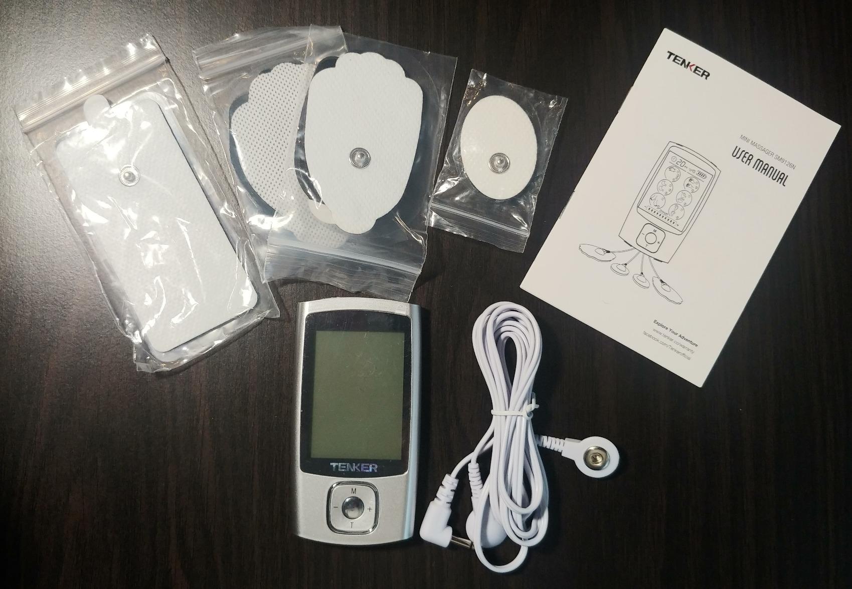 TENKER 24 Modes TENS Unit Muscle Stimulator for Pain Relief, Rechargeable TENS Machine, Drug-Free Pain Relief for Shoulder, Back, Sciatica, Muscle, Physical Therapy, 8pcs 2