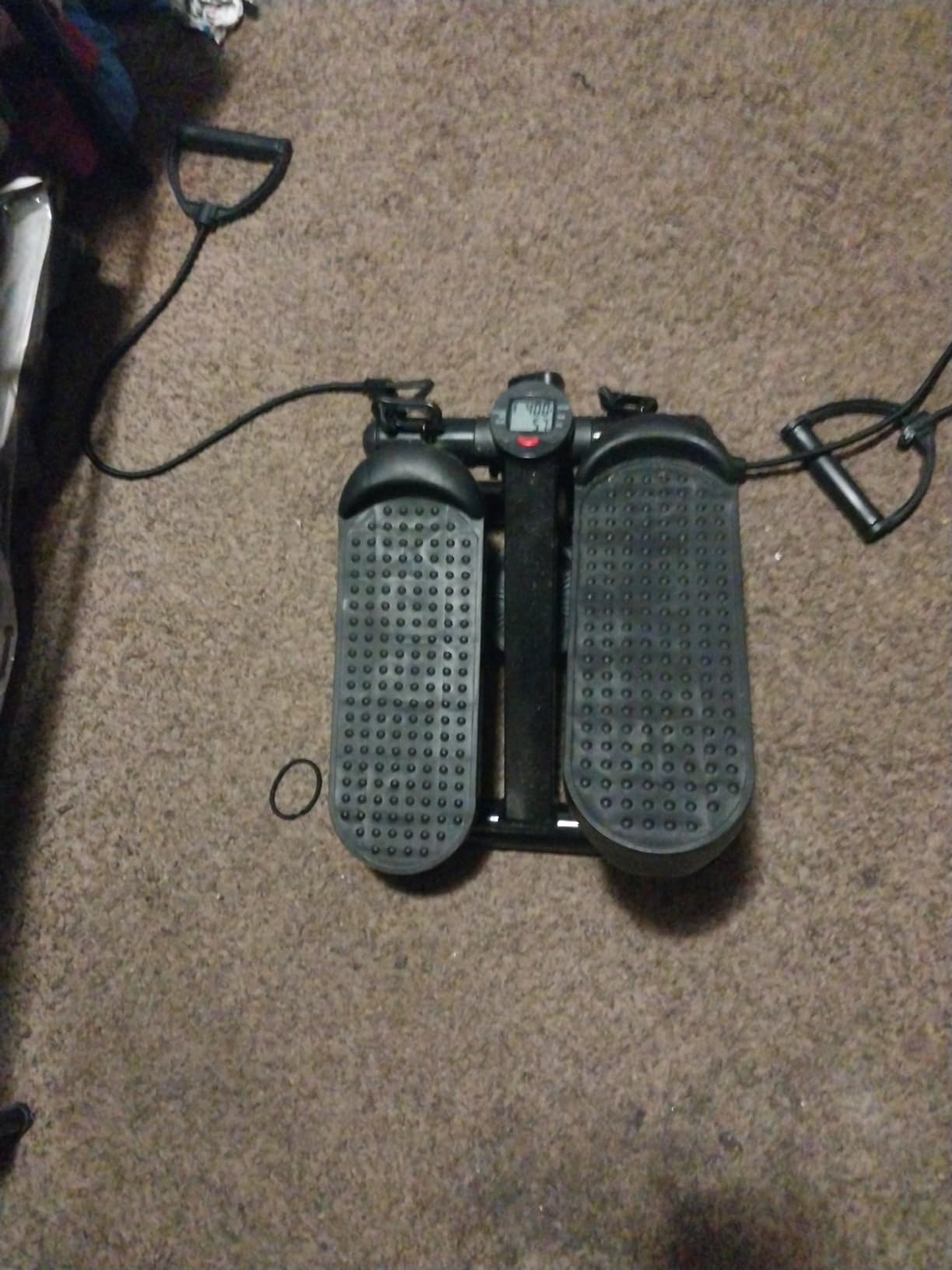 Hydraulic Fitness Stepper with LCD Monitor - Mini Stepper and Resistance Bands customer photo 1