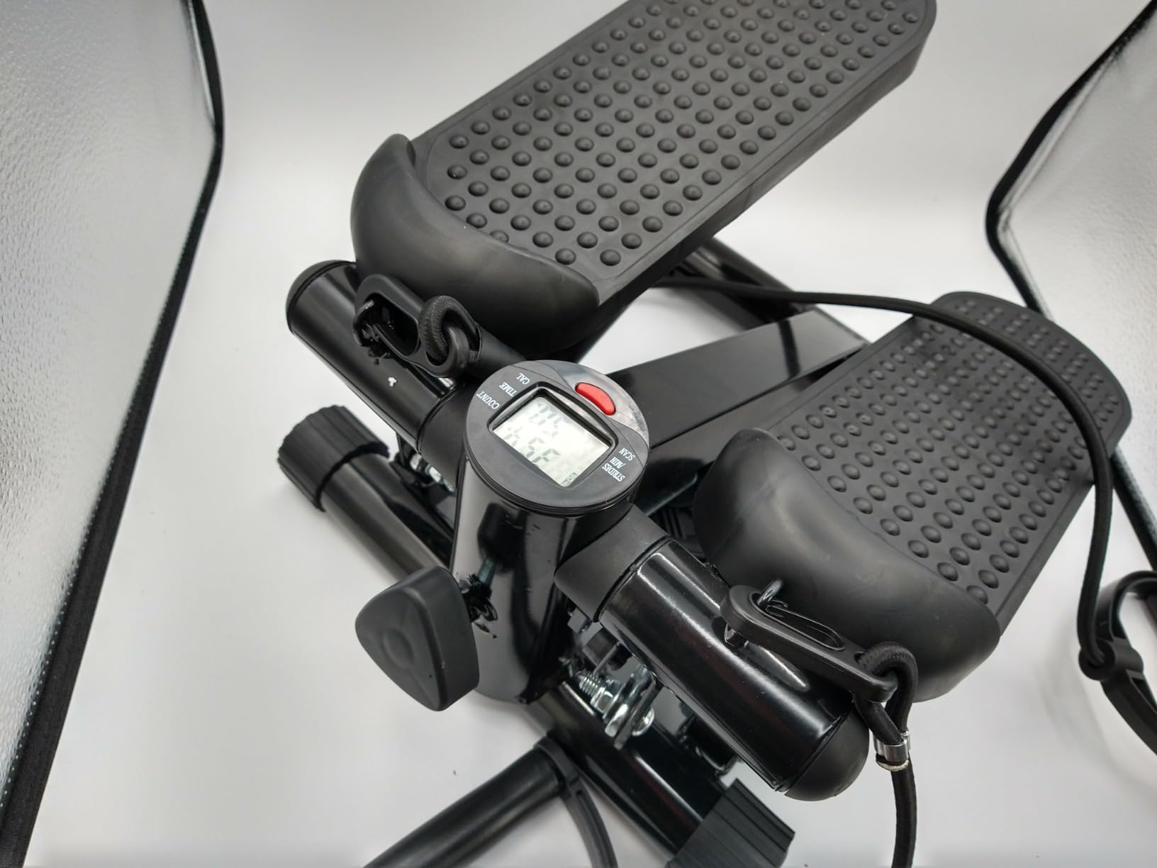 Hydraulic Fitness Stepper with LCD Monitor - Mini Stepper and Resistance Bands customer photo 2