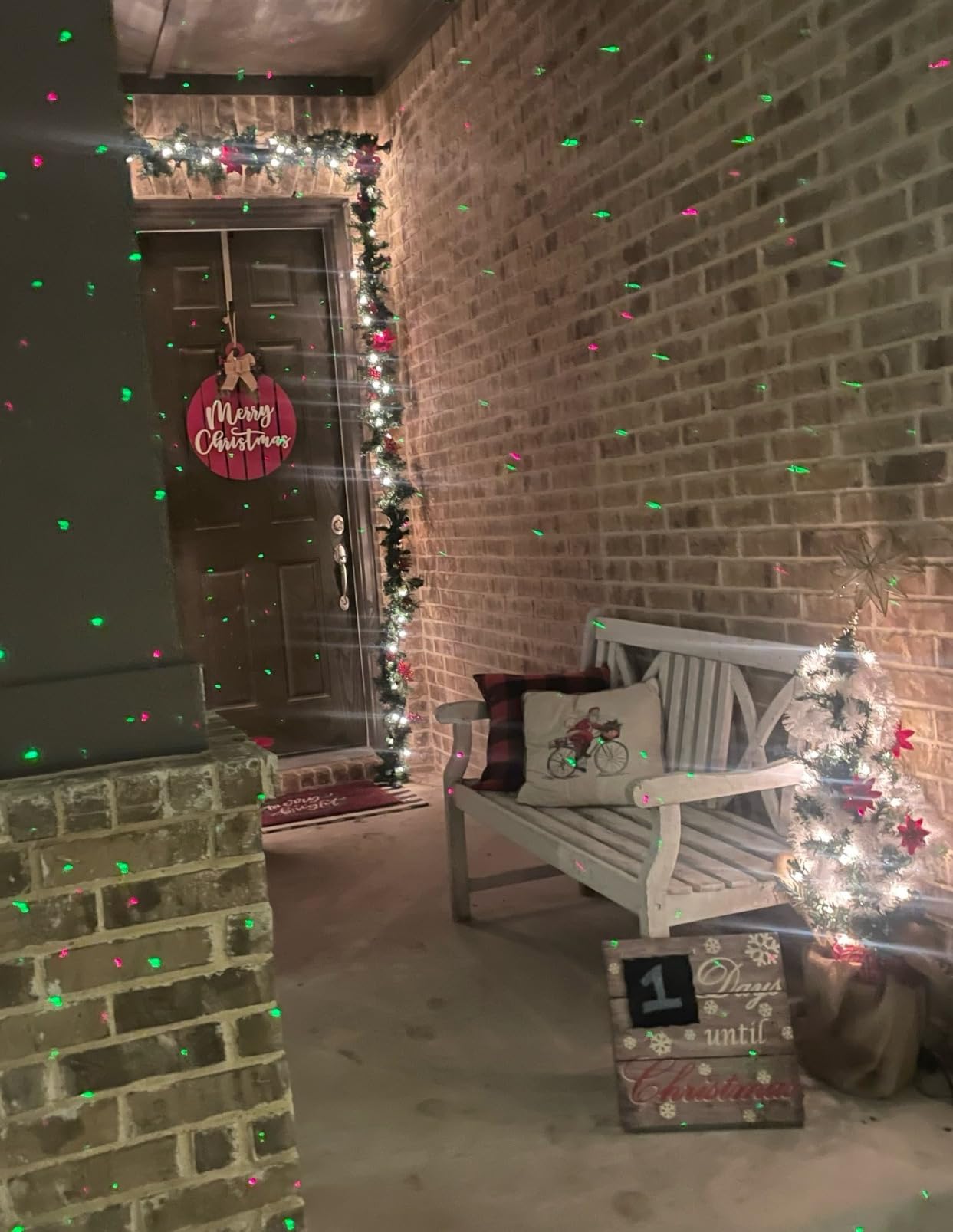 Star Shower Ultra 9 Outdoor Laser Light Show with Remote, AS SEEN ON TV, New 9 Unique Patterns, Showers Home w/Thousands of Lights, 3 Color Combinations, Motion or Still, Up to 3200 Sq Ft customer photo 2