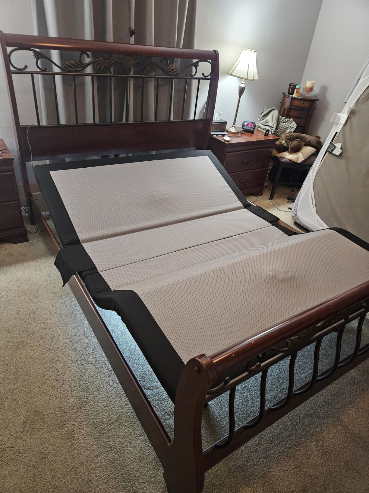 Tami Tami T600 Adjustable Bed Frame Split King Size with Remote & Massage - Syncable Electric Beds Bases, Zero Gravity, Dual Side USB, Nightlight, Quiet Motor, 5 Min Easy Assembly customer photo 2