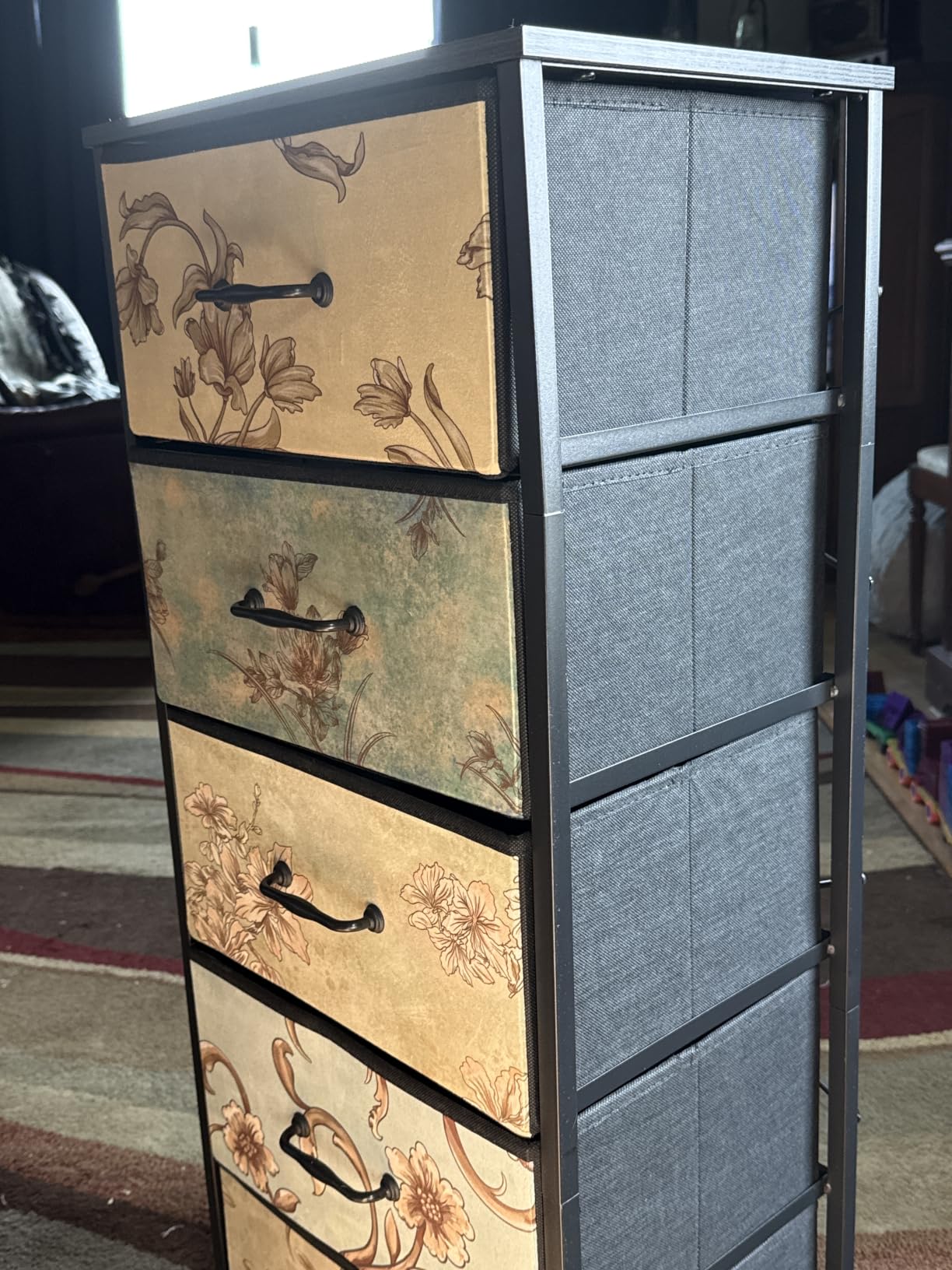 Furnulem Tall 6 Drawers Dresser for Bedroom, Vintage Storage Organizer Unit customer photo 1