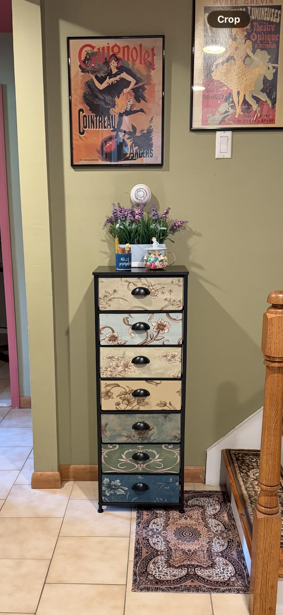 Furnulem Tall 6 Drawers Dresser for Bedroom, Vintage Storage Organizer Unit customer photo 2