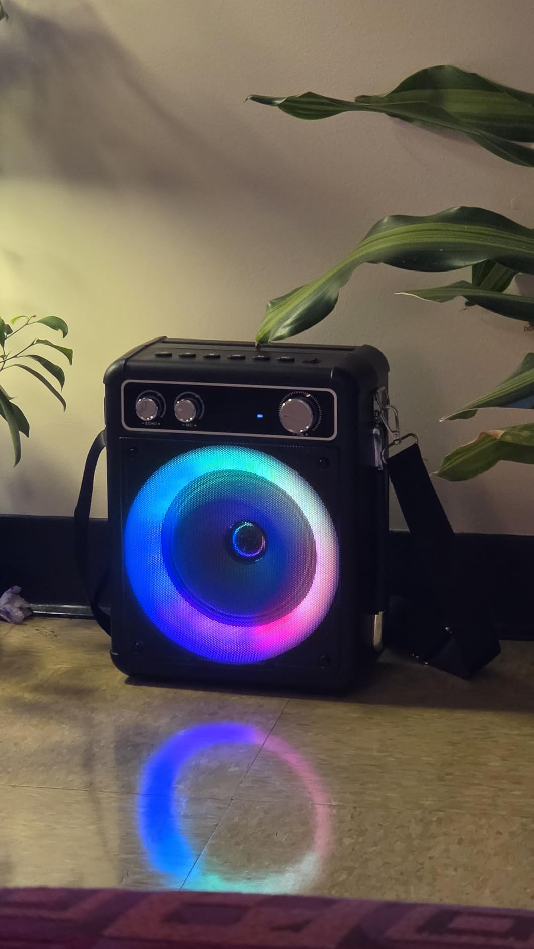 VOSOCO Karaoke Machine, Bluetooth Speaker with 2 Wireless Mics for Adults customer photo 2