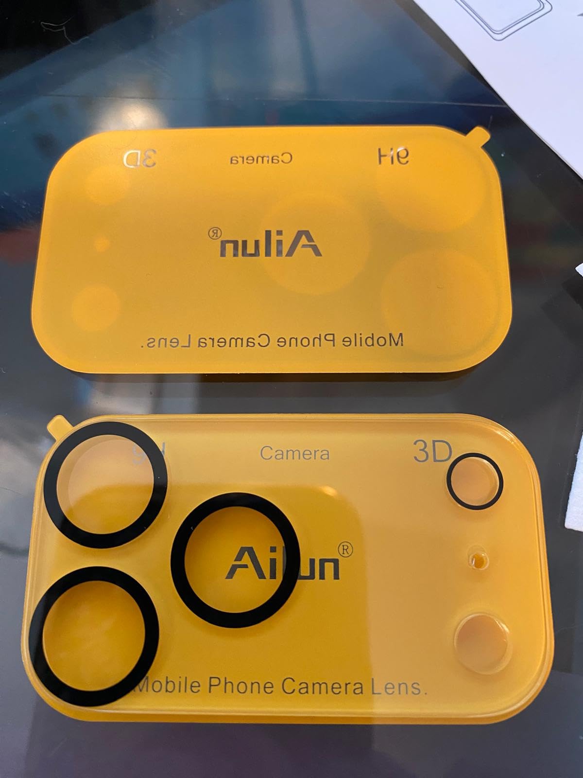 Ailun Screen Protector + Camera Lens Protector for iPhone 15, 3+3 Pack customer photo 1