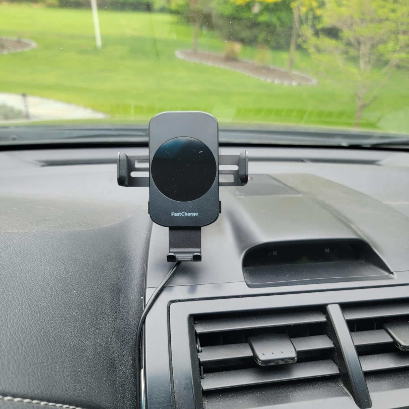 3-in-1 Wireless Car Charger Mount, 15W Fast Charging Auto-Clamping Phone Holder for iPhone 17 16 15 14, Samsung Galaxy S24 S23, Dashboard, Vent & Windshield Car Mount(Black) customer photo 1