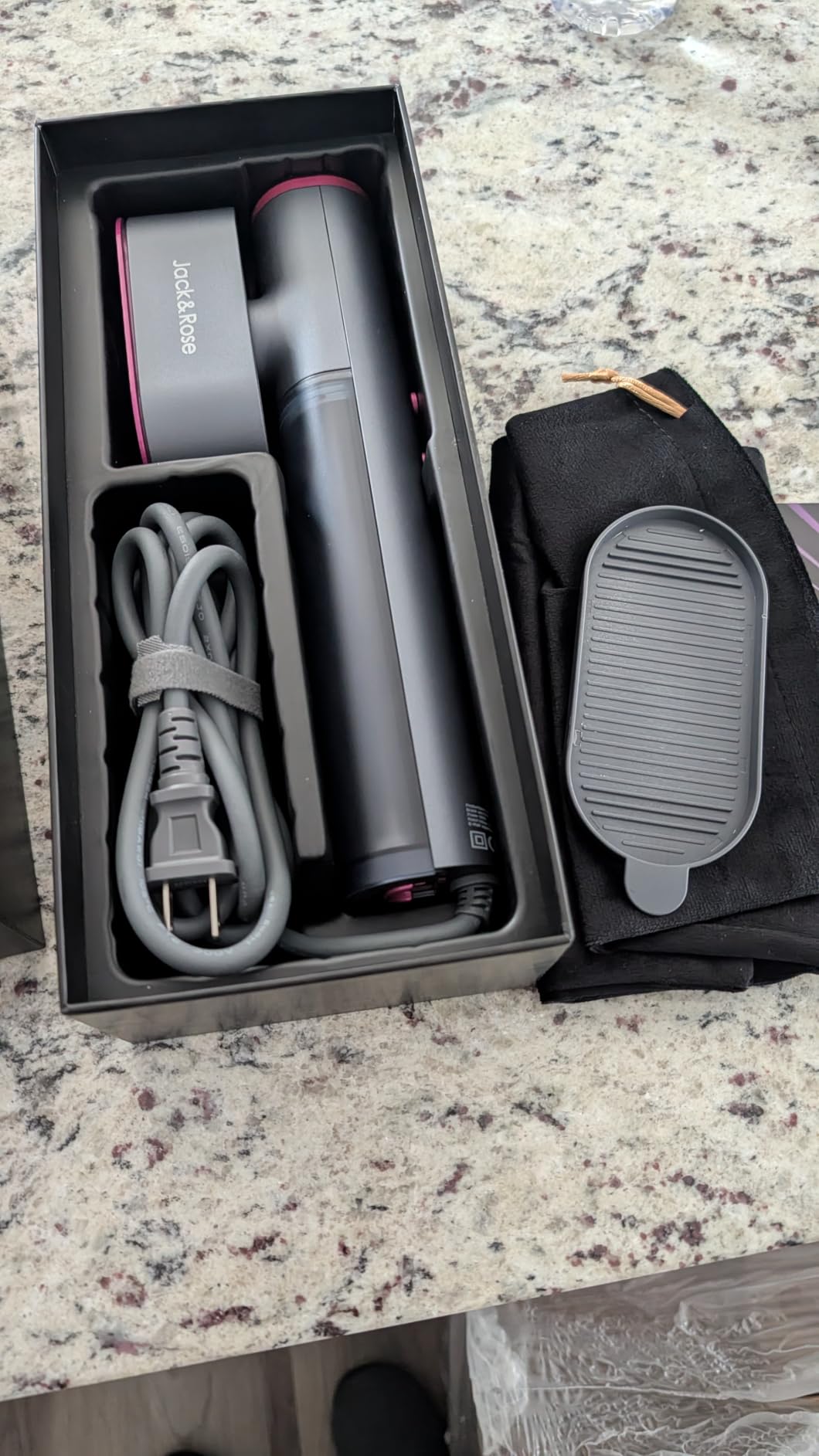 Jack & Rose Travel Steamer for Clothes,100-220V Portable Iron,15s Heat Up,Steamer & Iron 2 In 1, Travel Size,Large Ceramic Heat Panel,for Global and Europe customer photo 1