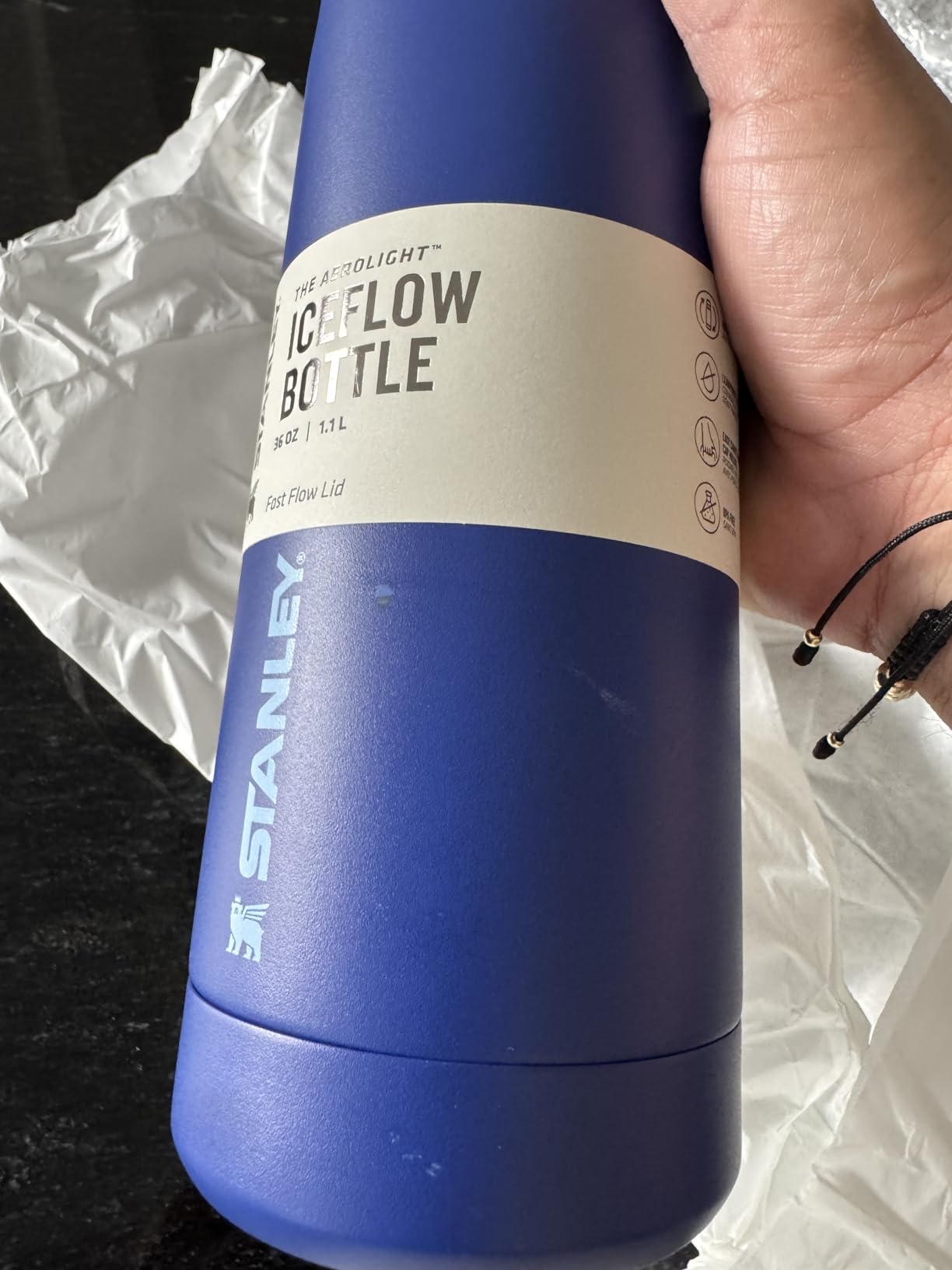 STANLEY IceFlow Fast Flow Bottle, 24 oz, Black customer photo 2