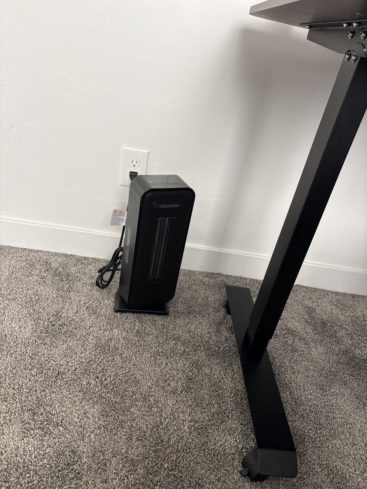 PELONIS 30” Ceramic Tower Space Heater with Adjustable Thermostat for Large Room, 75° Oscillation, Remote Control & 12H Timer, Tip-Over Switch & Overheating Protection, 1500W, PHF15RSAPH30, Black customer photo 2