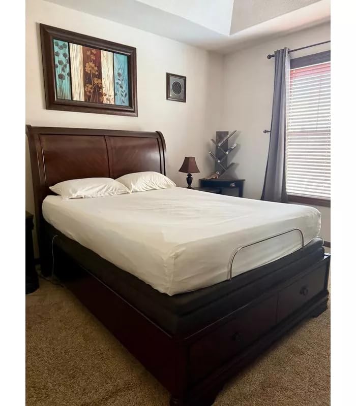 Kickoff Viscose Bamboo Sheets Queen Size 4-pc 100% Organic Bamboo Viscose Bed Cooling Sheets Queen Size Set Cool Bedding for hot Sleepers Sheet Set - Gift Ready Packaging (Snow White, Q) customer photo 2