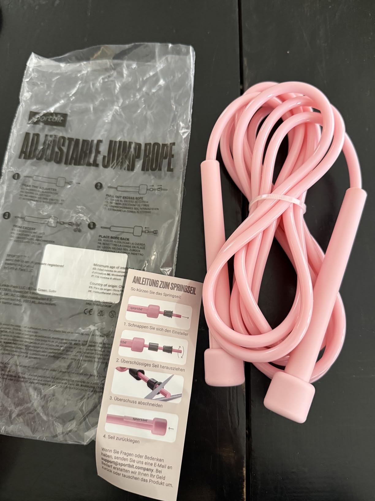 SPORTBIT Adjustable Jump Rope for Fitness and Exercise | Fitness and Exercise, Cardio, Boxing, and Weight Loss, Speed Rope, Men & Women customer photo 2