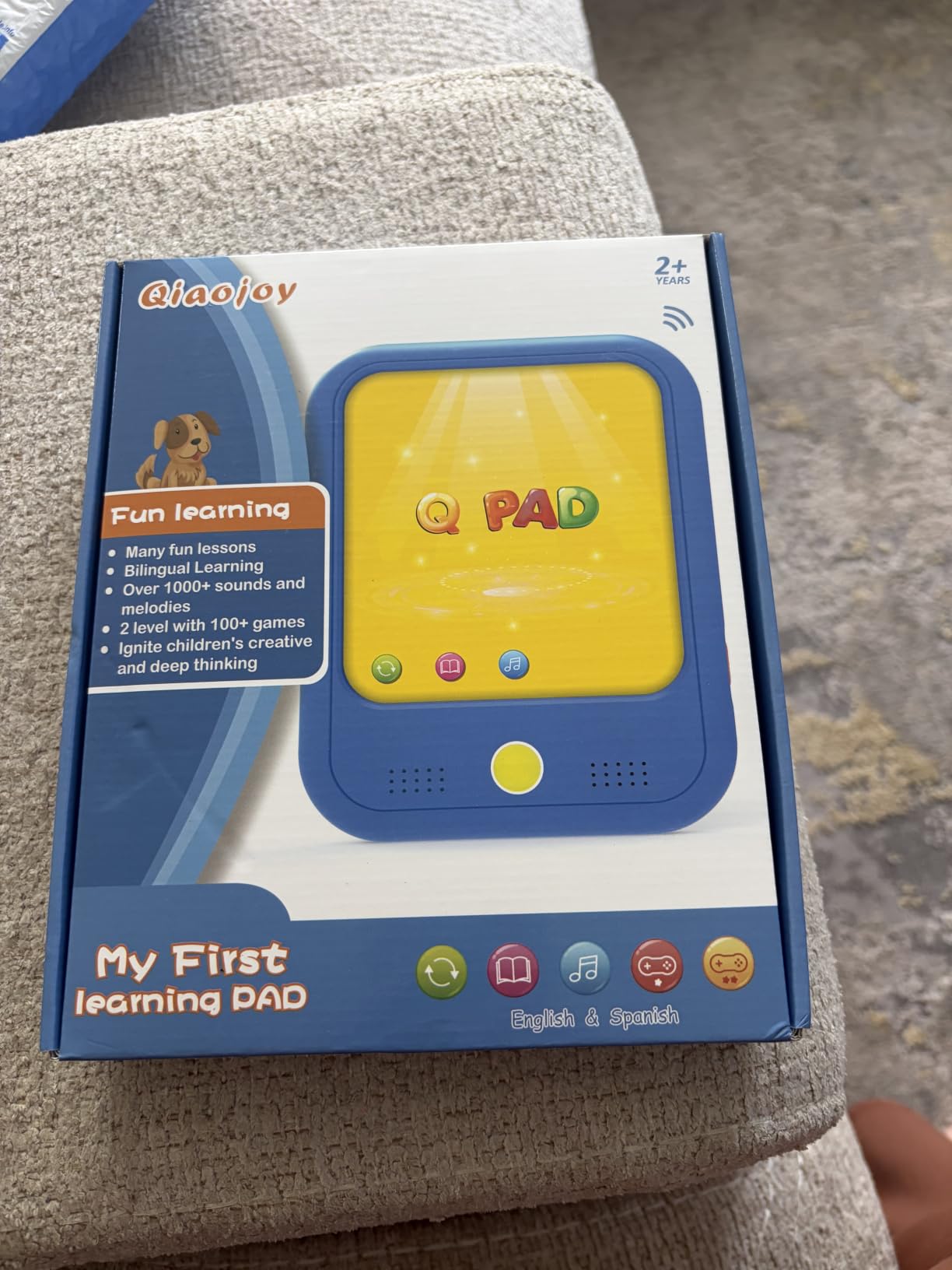 Qiaojoy Kids Learning Tablet Educational Learning Pad for Toddlers 2-5 customer photo 1