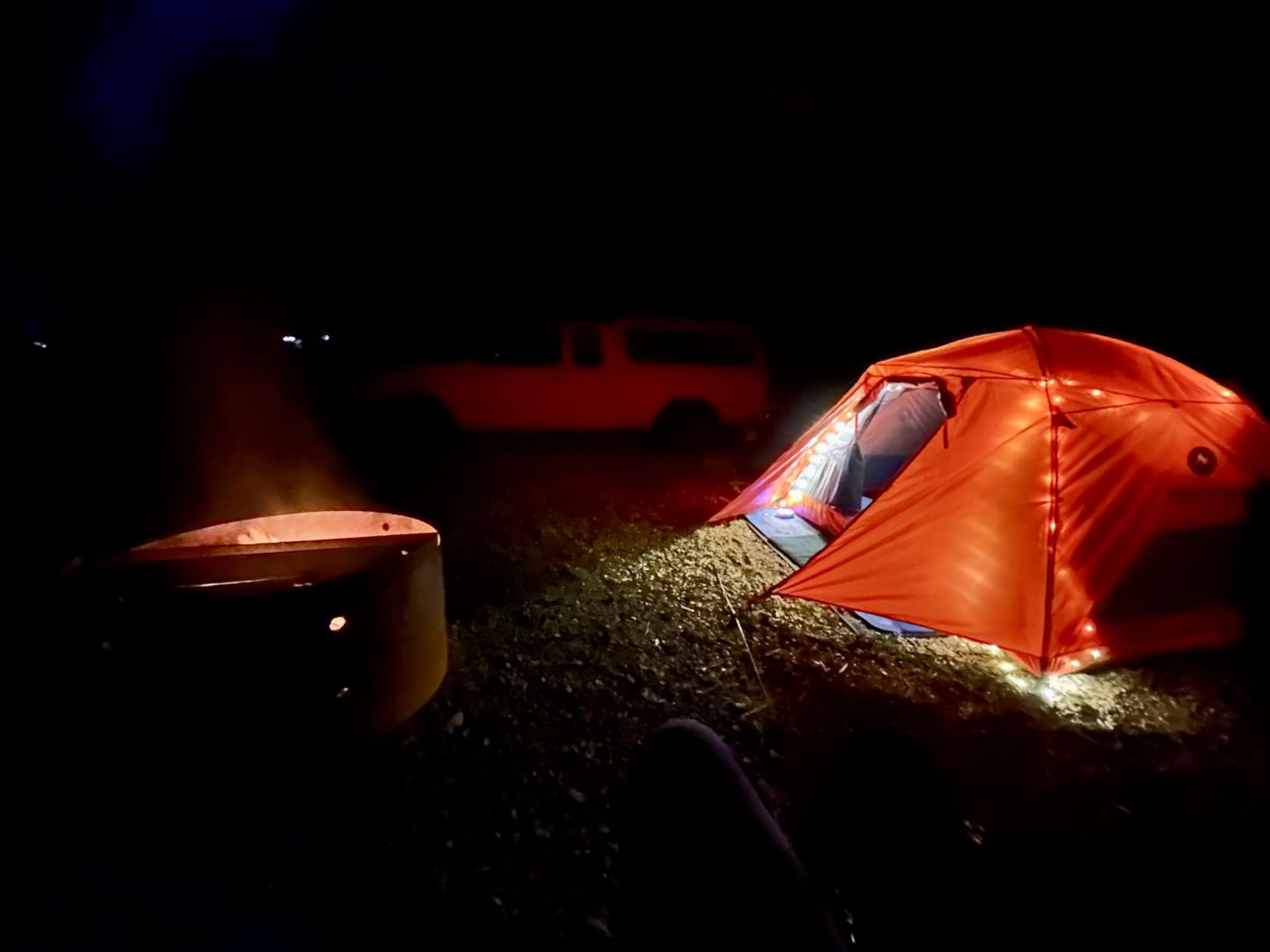 DIBMS LED Camping String Light, Rechargeable Waterproof Tent Hanging Light customer photo 2