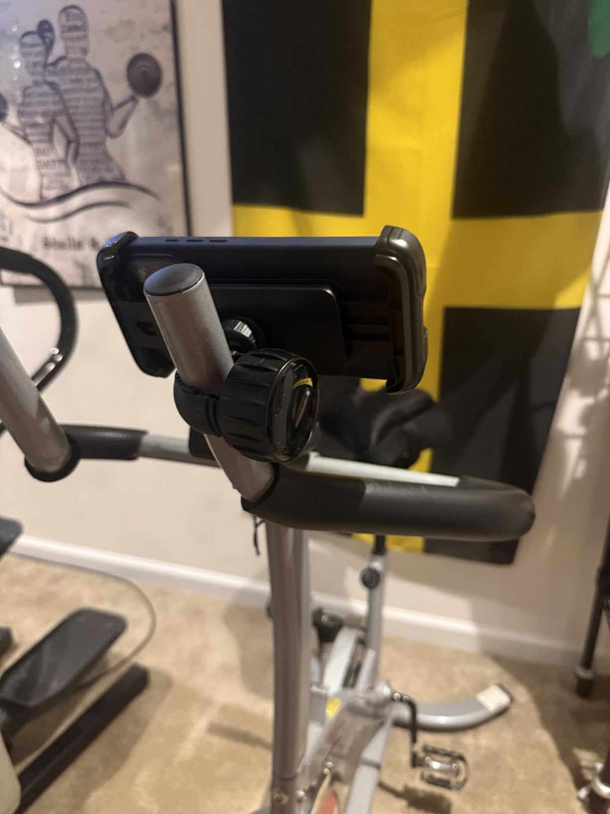LISEN Bike Phone Holder, [Super Easy Install] Motorcycle Phone Mount Ebike Accessories Bicycle Handlebar Holder Mount Gifts for Adults Kids Men Mountain Mini Bike Scooter Gear Accessories, Black customer photo 1