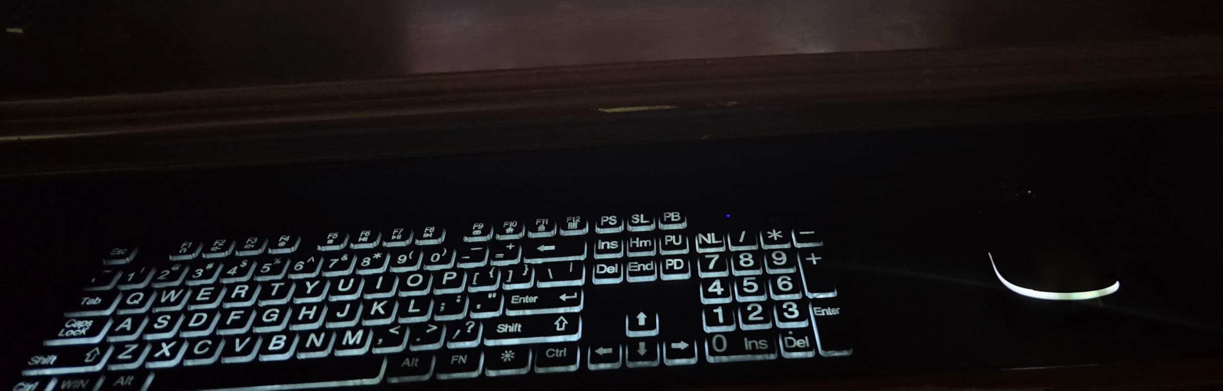 Large Print Backlit Wireless Keyboard and Mouse, 2.4G Full Size Keyboard and Mouse Combo with Big Letters and Backlight Key, Easy to See Big Letters, Light Up Keyboard for Windows, PC, Laptop, Desktop customer photo 2