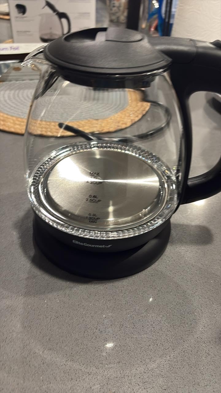 Elite Gourmet EKT3001 1L Digital Kettle, 304 Stainless Steel, Matte Black customer photo 2