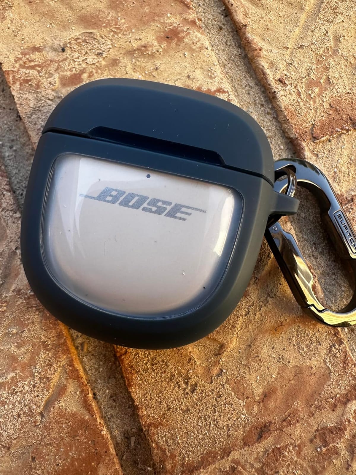 SURITCH Protective Cases for Bose QuietComfort Earbuds II 2022 / QuietComfort Ultra/Ultra Earbuds 2nd Gen, Shockproof Case Cover for Bose QC ii 2 & Ultra Case Accessories with Carabiner, Black customer photo 1