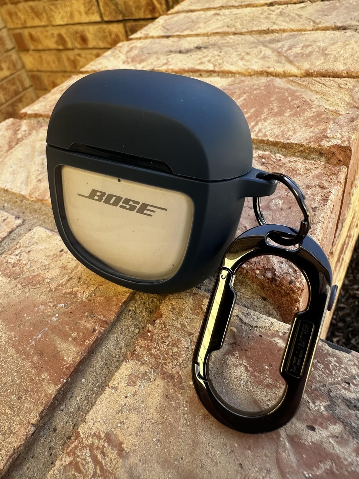 SURITCH Protective Cases for Bose QuietComfort Earbuds II 2022 / QuietComfort Ultra/Ultra Earbuds 2nd Gen, Shockproof Case Cover for Bose QC ii 2 & Ultra Case Accessories with Carabiner, Black customer photo 2