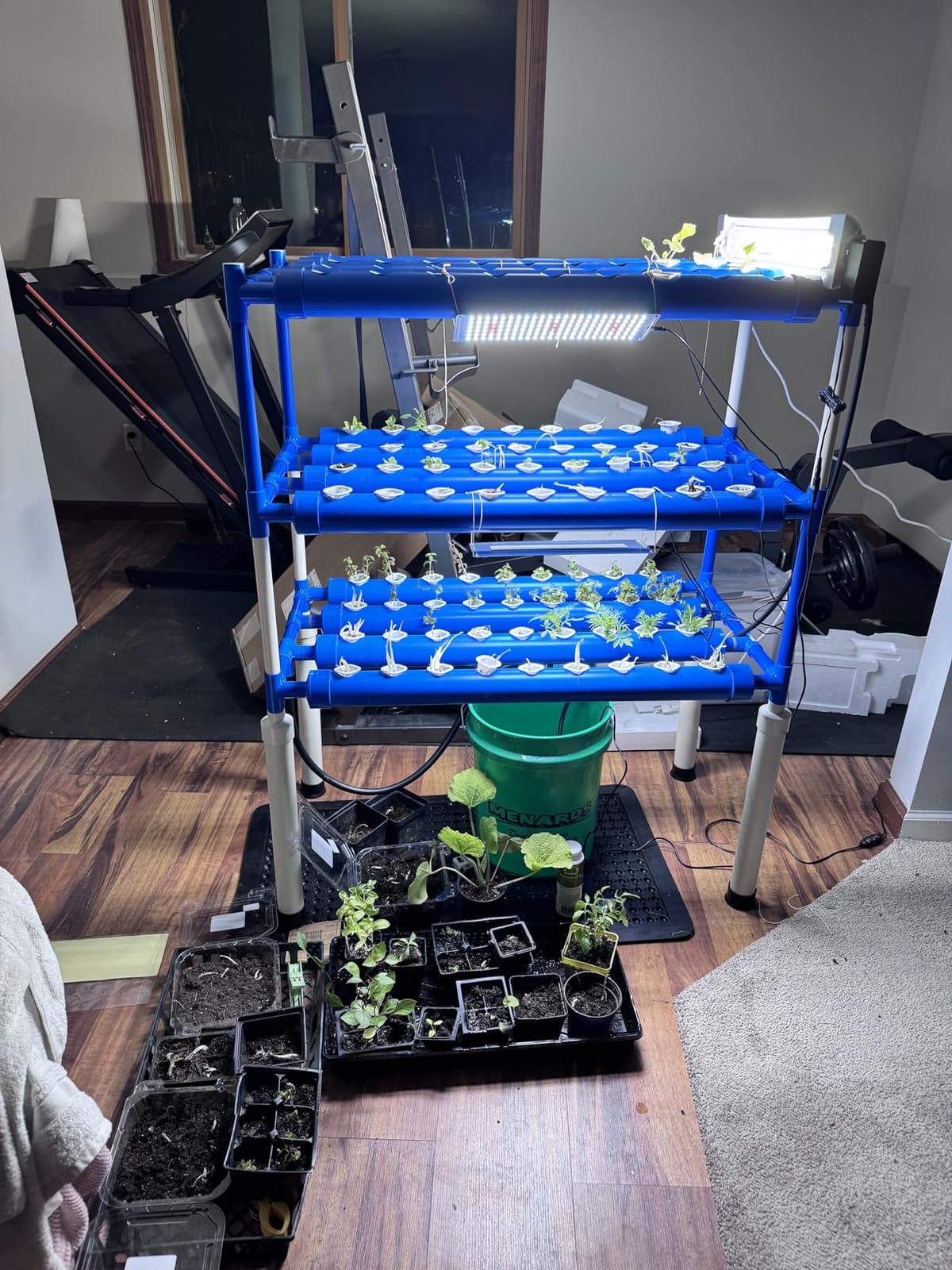 3-Tier 108 Sites Hydroponics Growing System Kit with Light Blocking customer photo 1