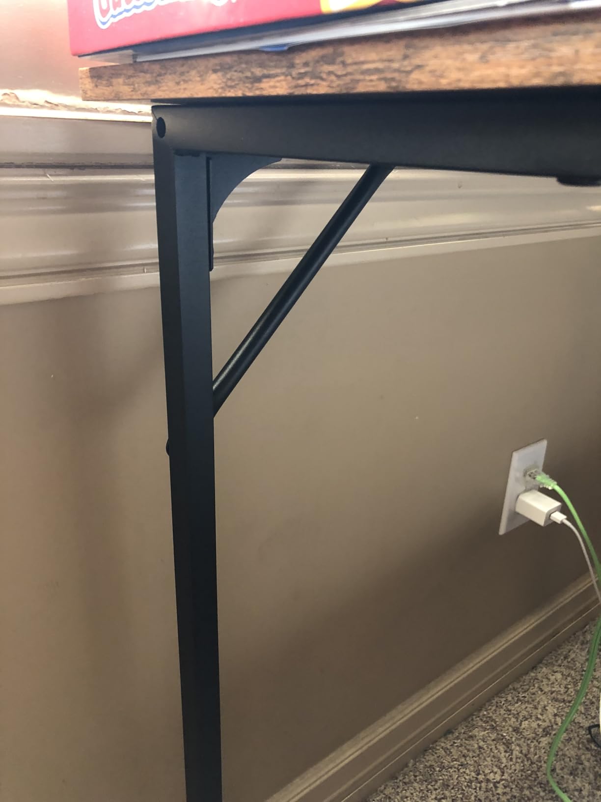 PayLessHere | 32 Inch Computer Desk | Brown | Sturdy Office Desk customer photo 1