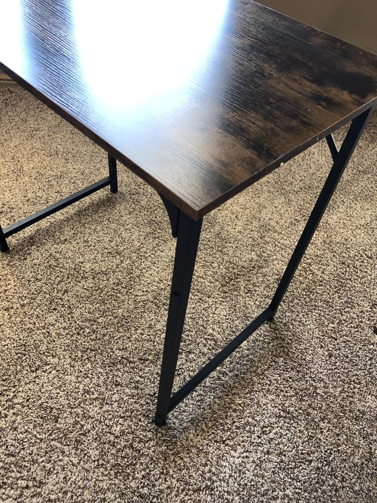 PayLessHere | 32 Inch Computer Desk | Brown | Sturdy Office Desk customer photo 2