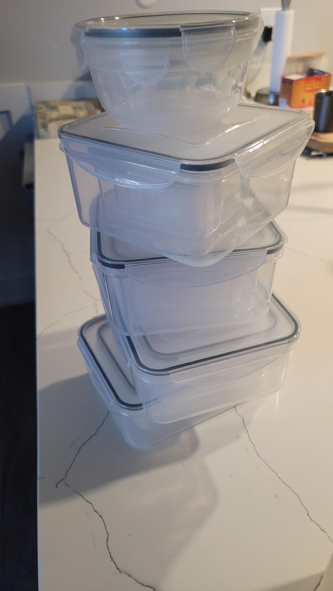 JSCARES 40 PCS Food Storage Containers with Lids Airtight (20 Lids &20 Containers) - Leakproof Meal-Prep Containers for Kitchen Storage Reusable Plastic Microwave/Dishwasher Safe with Labels & Pen customer photo 1