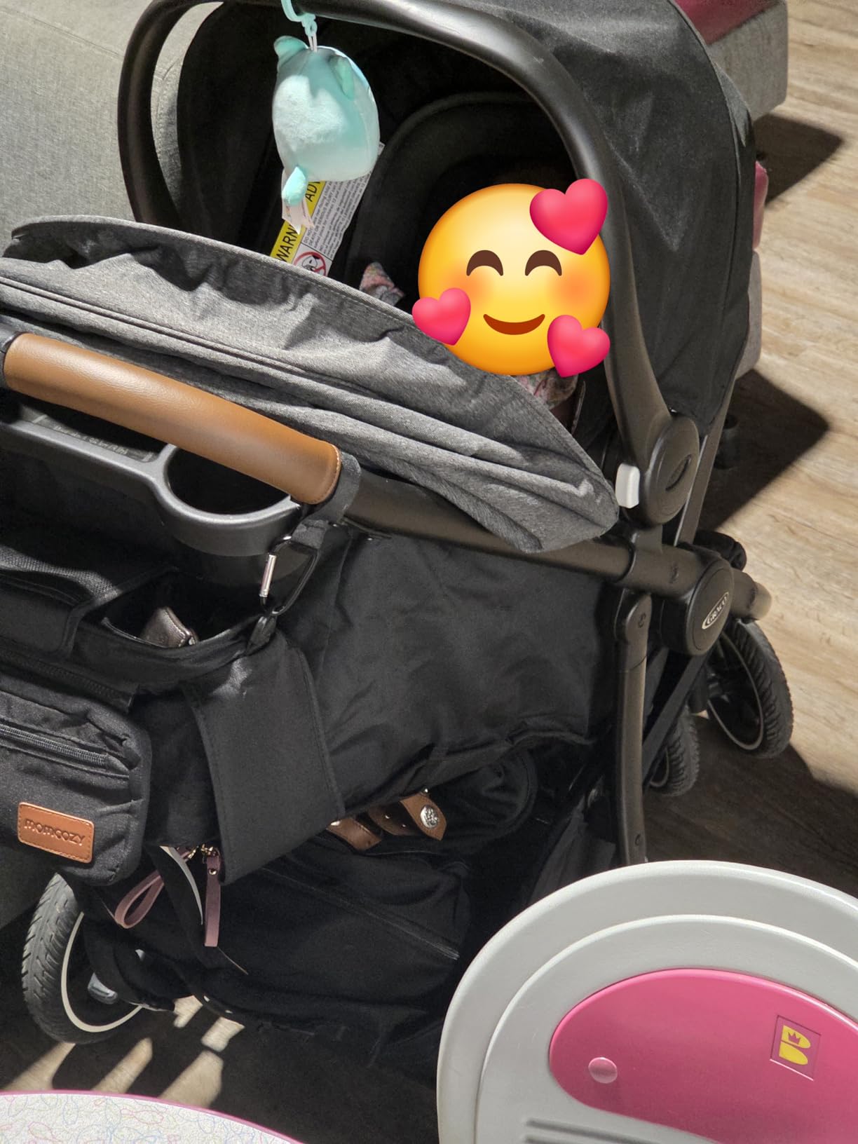 Graco Outpace LX All-Terrain 3-Wheel Baby Stroller, Cohen €” Compatible for Travel System, Easy One-Hand Fold, in-Seat Suspension for Comfortable Ride, Never-Flat Rubber Tires customer photo 2