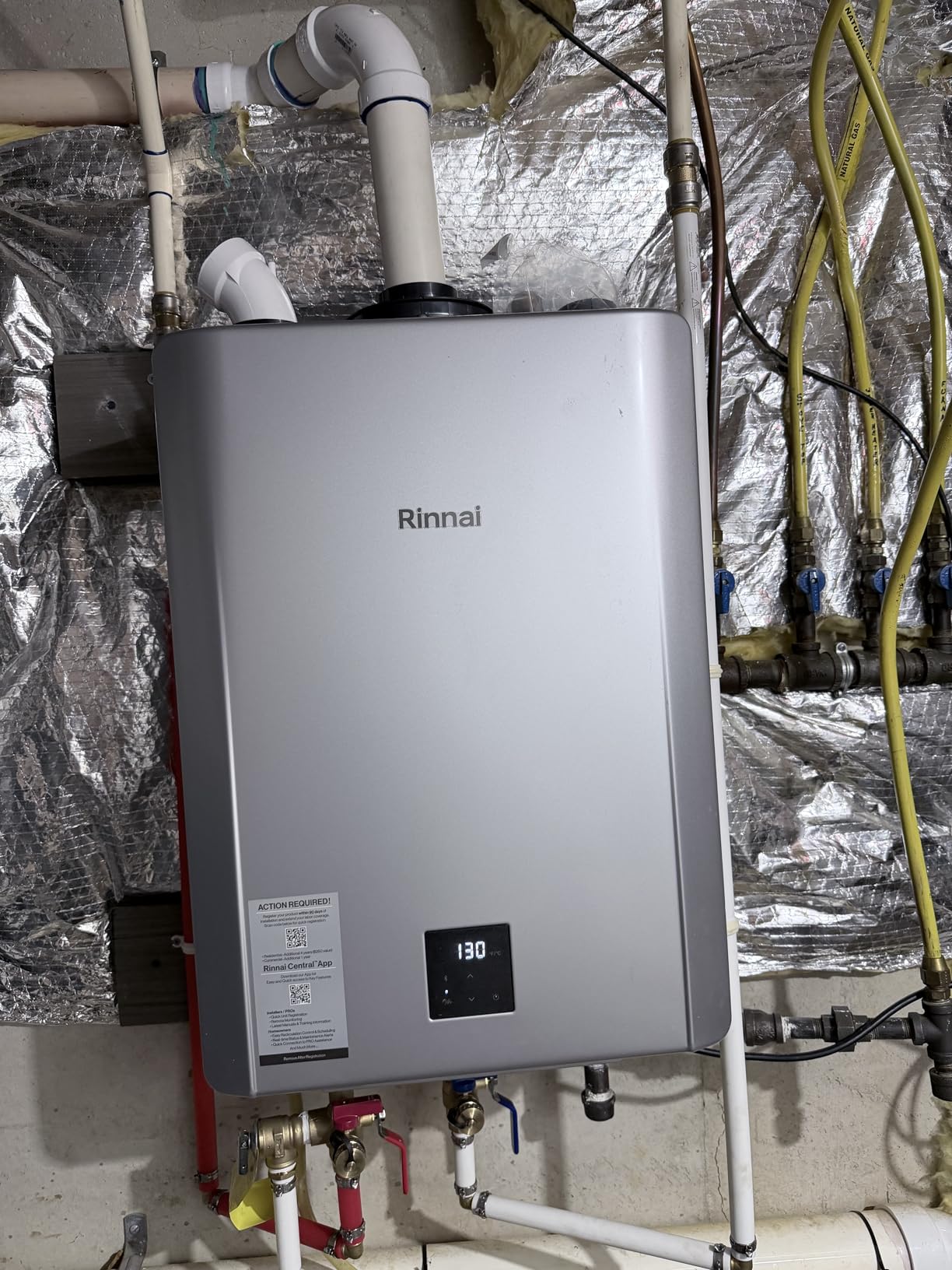 Rinnai RX160iN Condensing Smart Sense Tankless Water Heater customer photo 1
