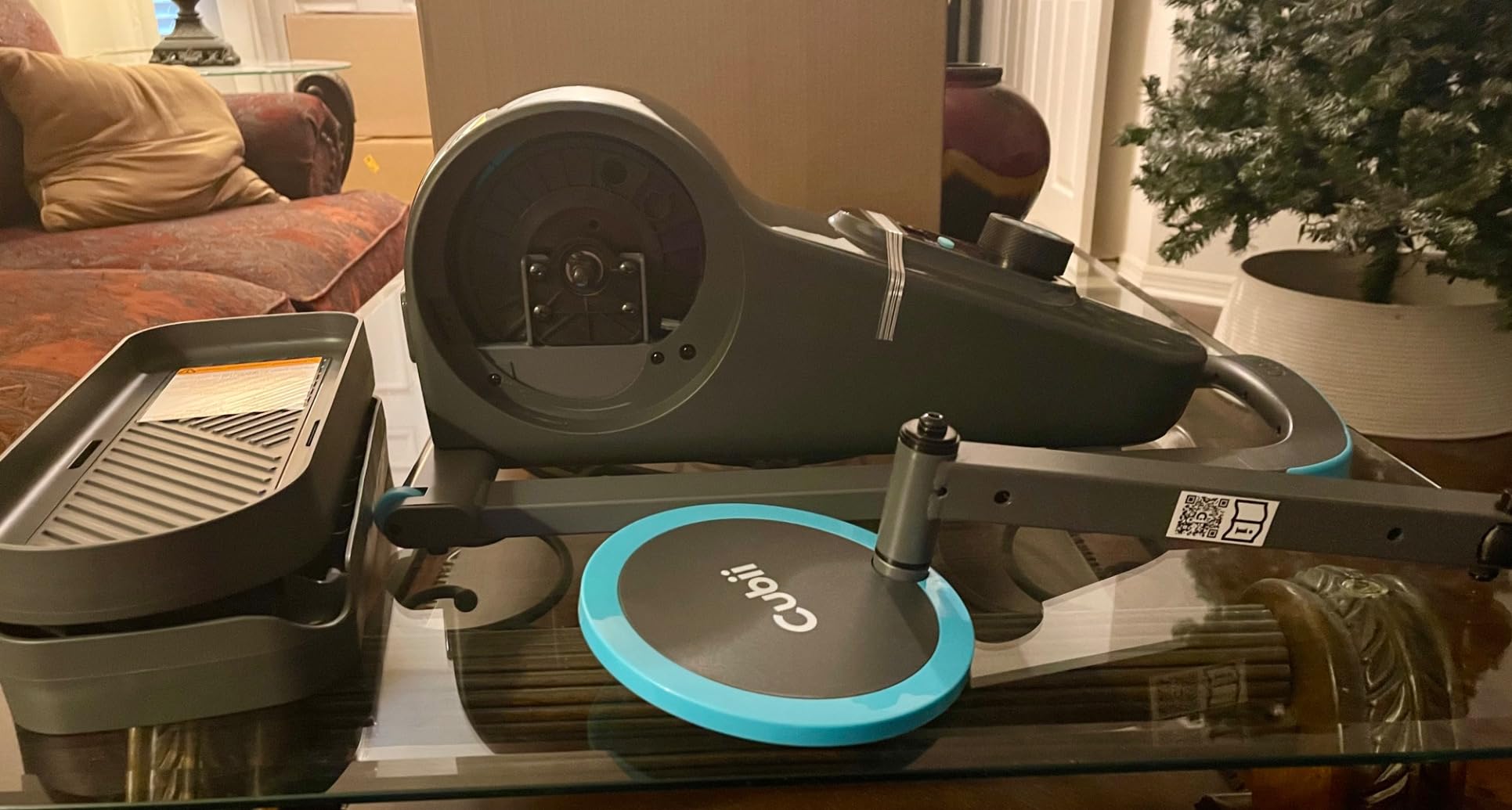 Cubii GO Under Desk Elliptical Bike, Portable Low Impact Leg Exerciser for Home and Office | Compact Exercise Machine with 10 Resistance Levels, LCD Display & App Tracking customer photo 2