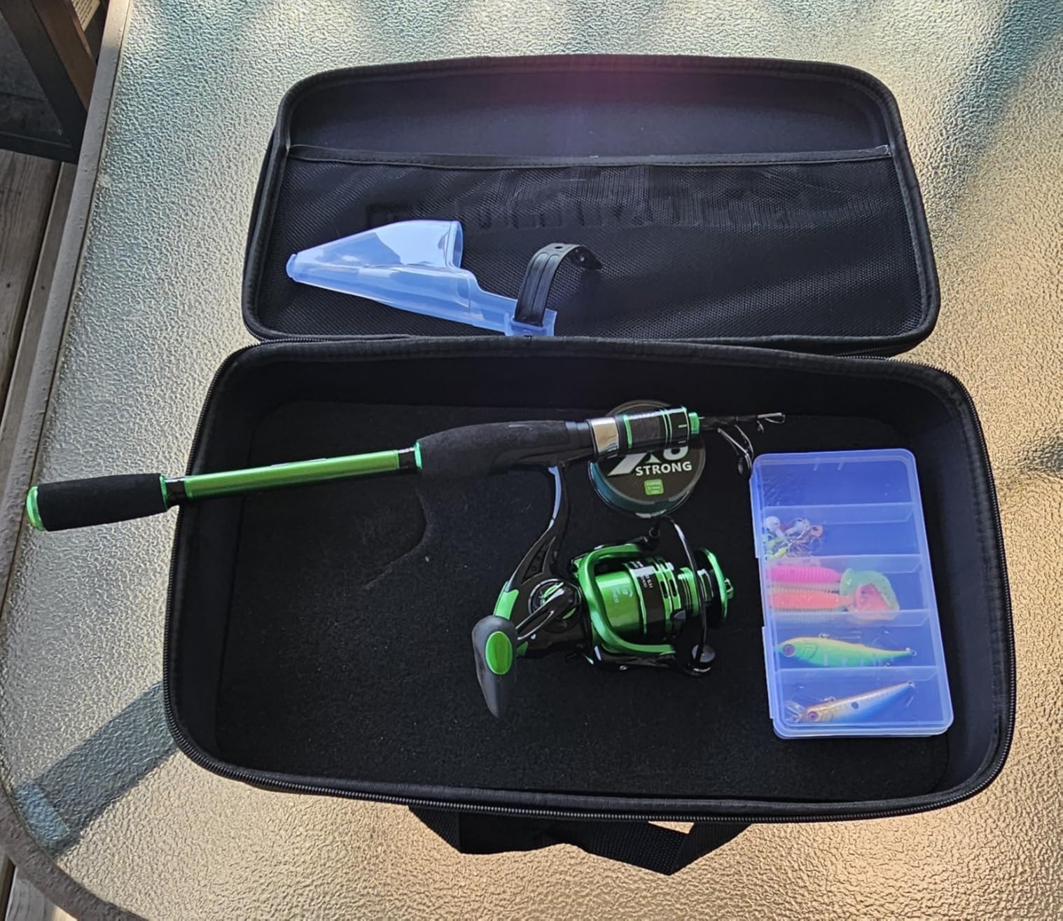 Ghosthorn Telescopic Fishing Rod and Reel Combo,Spinning Travel Kit customer photo 2
