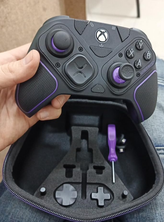PDP Victrix Pro BFG Wireless Gaming Controller for Xbox Series X|S, Xbox One, Windows 10/11, Modular Gamepad, Dolby Atmos Audio, Remappable Buttons, Customizable Triggers/Paddles/D-Pad, PC App, Black customer photo 1