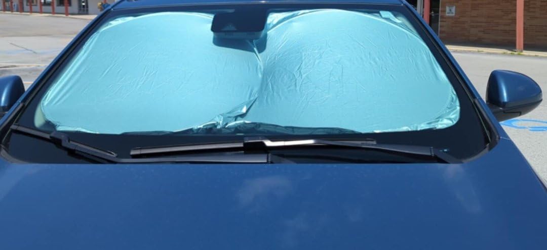 Autovir Windshield Sun Shade, Foldable Car Window Shades, 280T Visor Shade customer photo 1