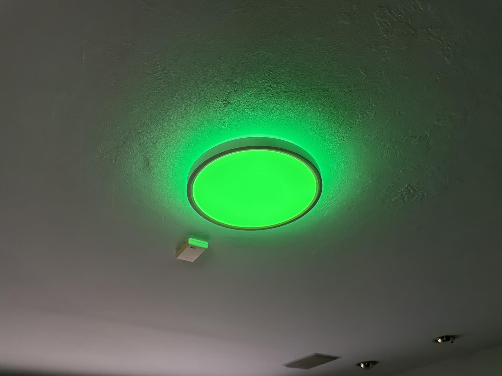 Govee Smart Ceiling Light, RGBIC 2400LM 2700K-6500K 12 Inch 1 Pack White customer photo 2