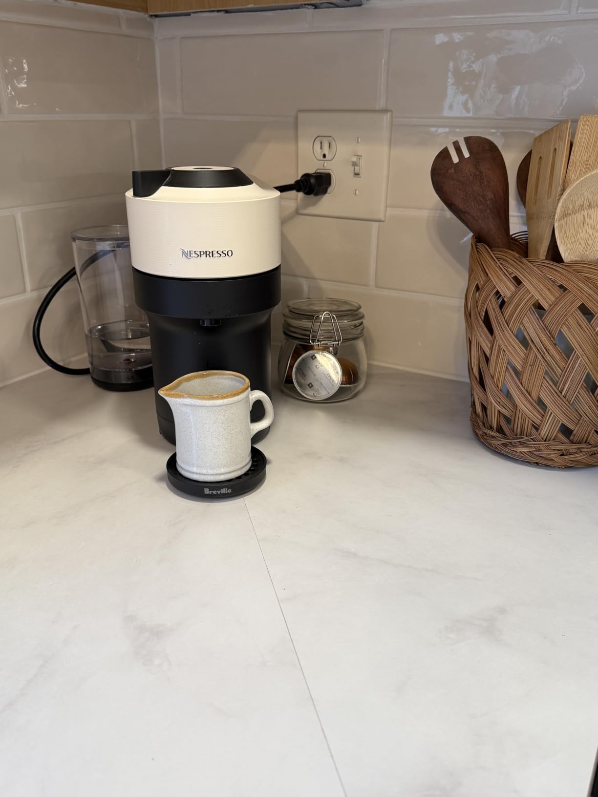 Nespresso Vertuo Pop+ Coffee & Espresso Maker by Breville, Coconut White customer photo 1