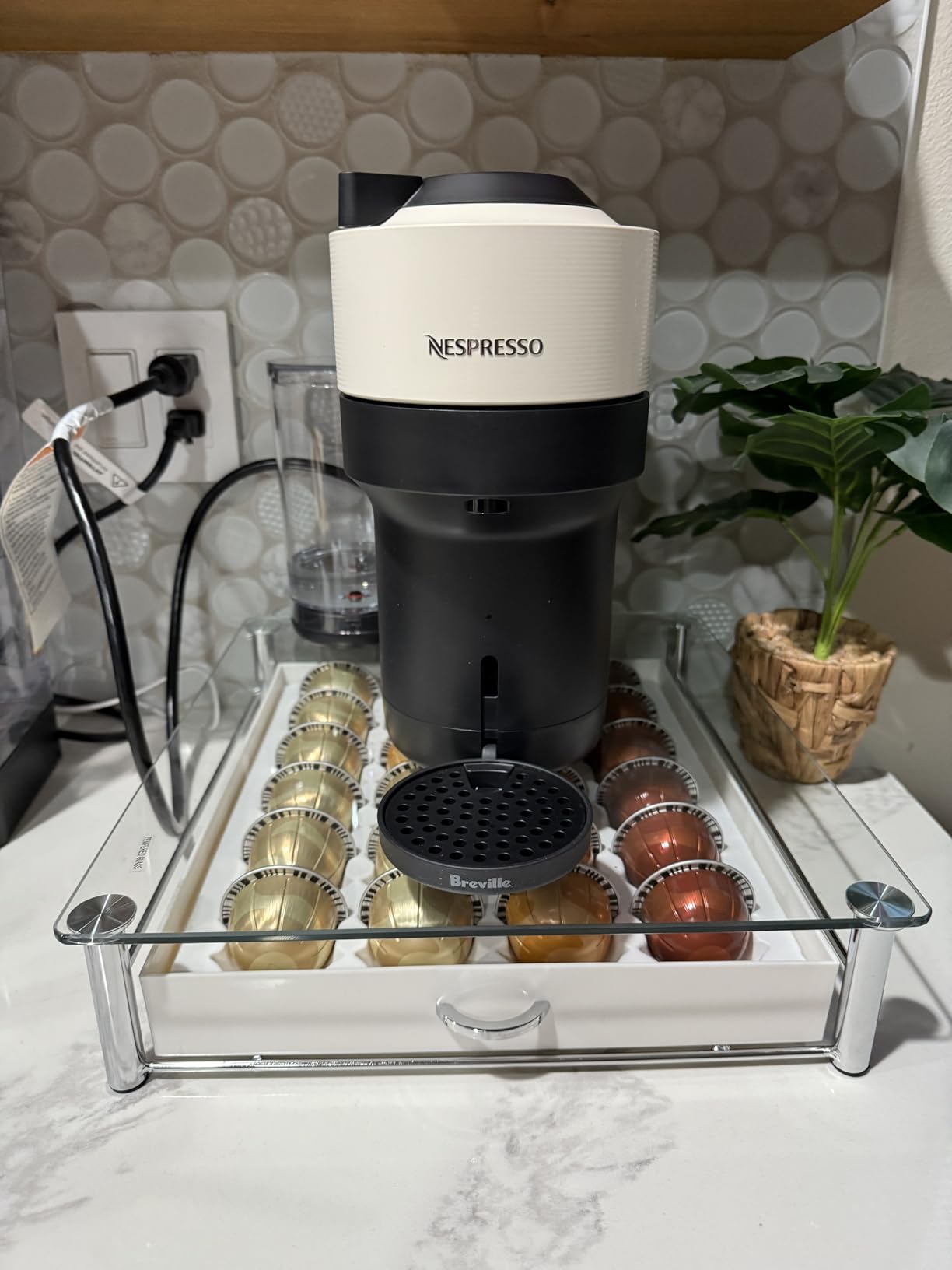 Nespresso Vertuo Pop+ Coffee & Espresso Maker by Breville, Coconut White customer photo 2